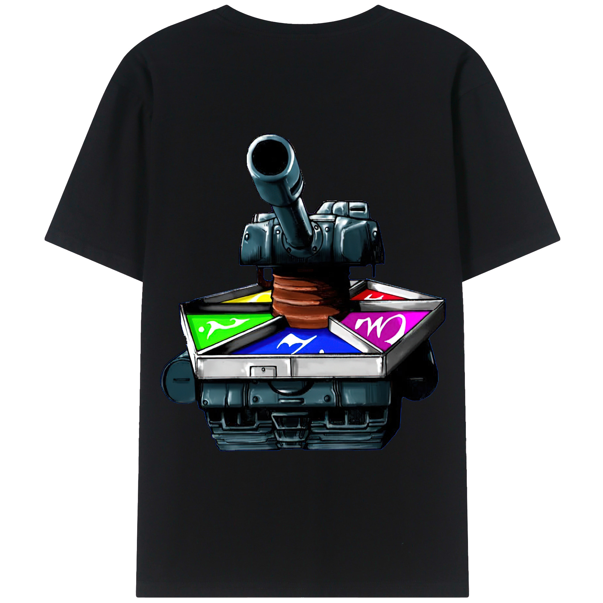 （画像用） 遊☆戯☆王 Yu-Gi-Oh! 綿100％ メンズ半袖Tシャツ（バックプリント） 通気性