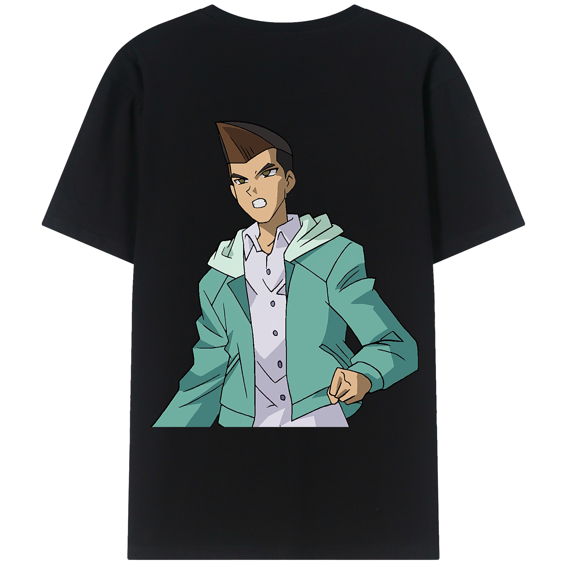 （画像用） 遊☆戯☆王 Yu-Gi-Oh! 綿100％ メンズ半袖Tシャツ（バックプリント） 通気性