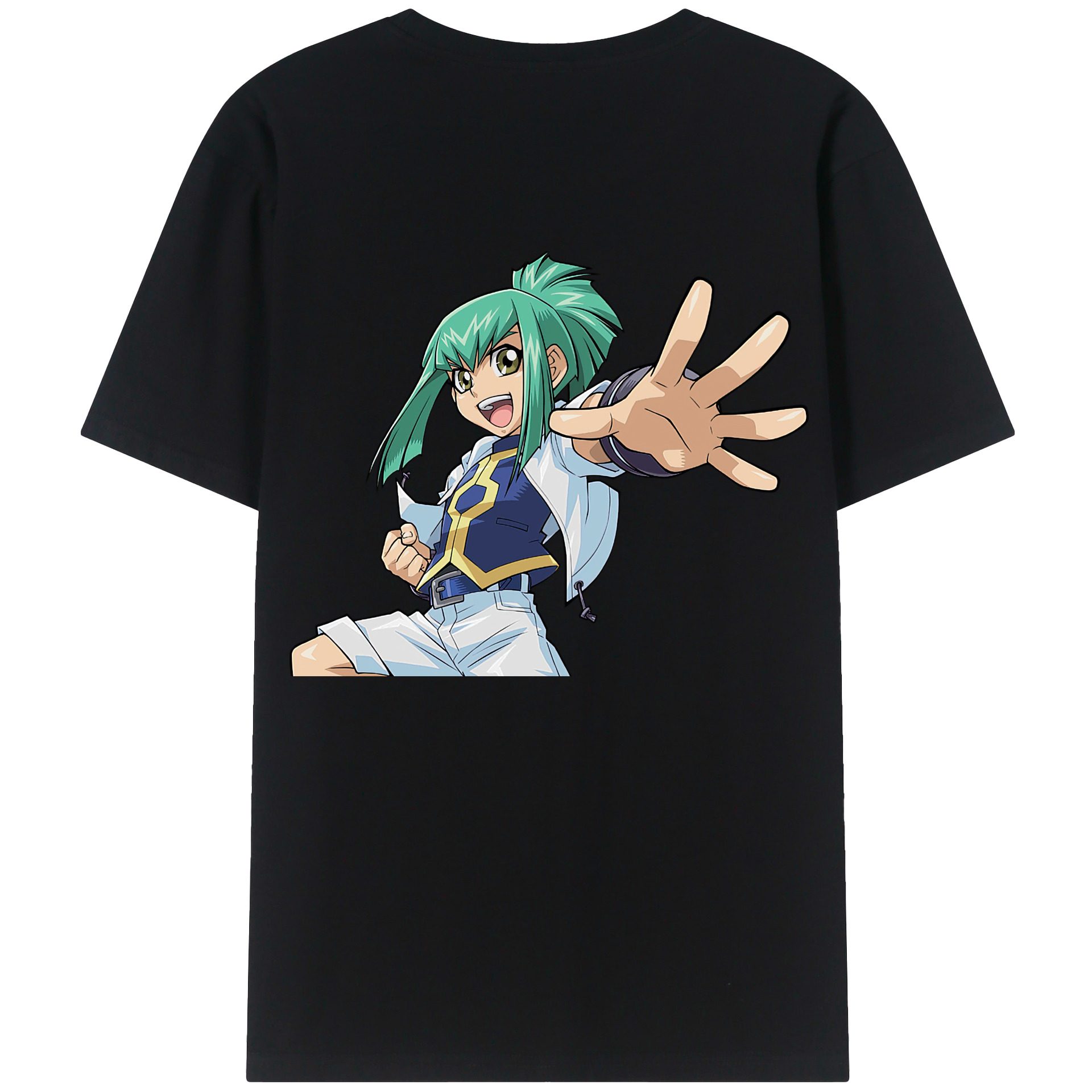 （画像用） 遊☆戯☆王 Yu-Gi-Oh! 綿100％ メンズ半袖Tシャツ（バックプリント） 通気性