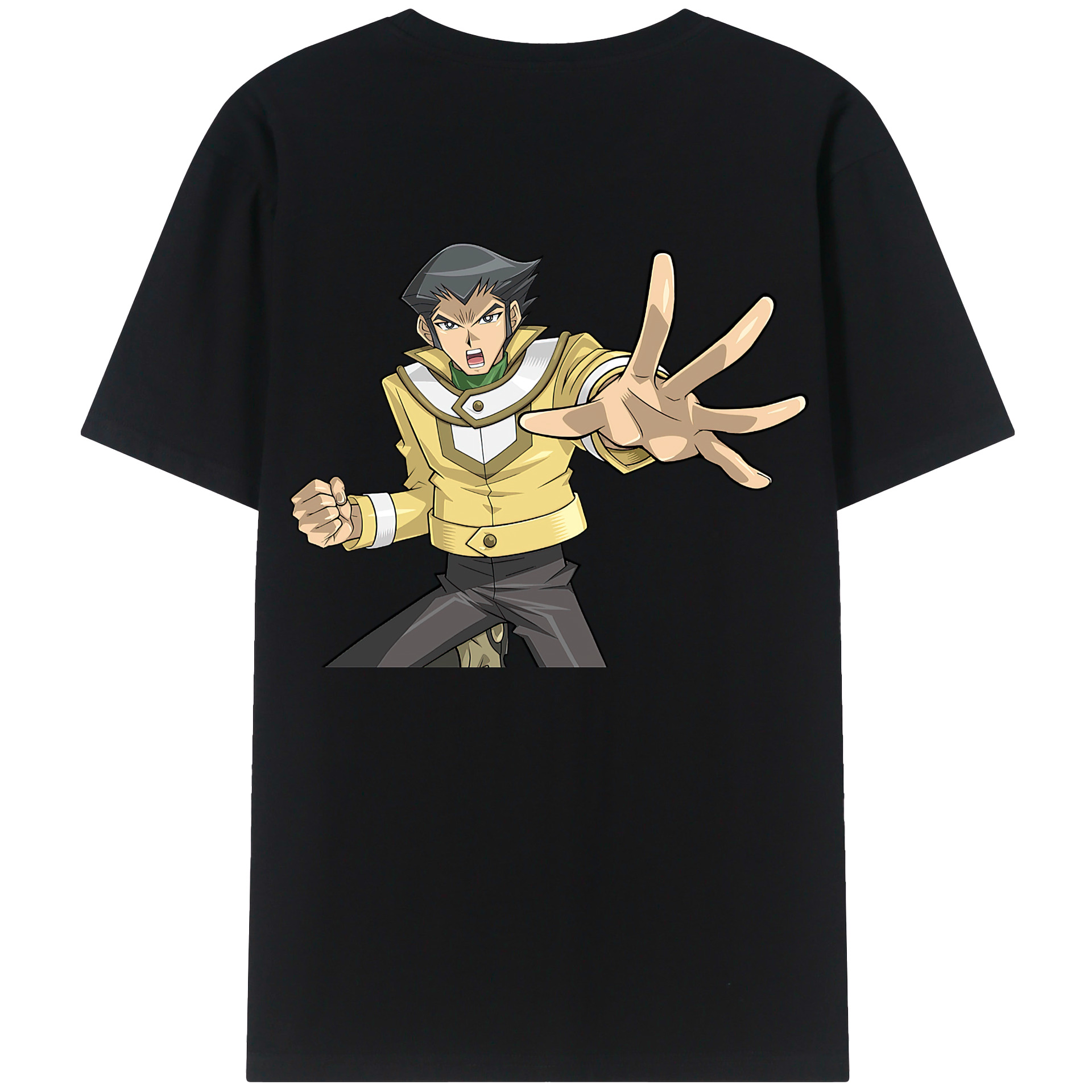 （画像用） 遊☆戯☆王 Yu-Gi-Oh! 綿100％ メンズ半袖Tシャツ（バックプリント） 通気性