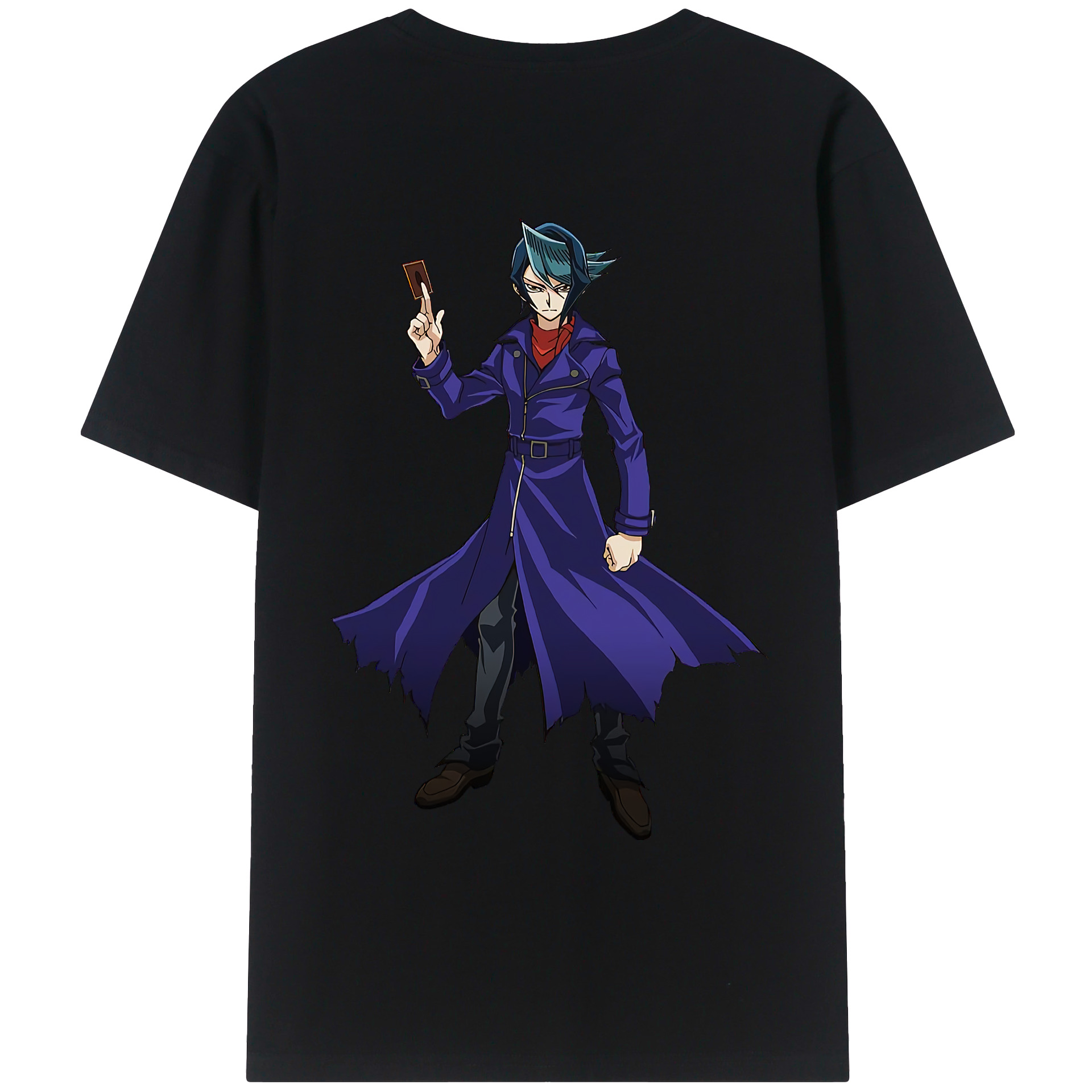 （画像用） 遊☆戯☆王 Yu-Gi-Oh! 綿100％ メンズ半袖Tシャツ（バックプリント） 通気性