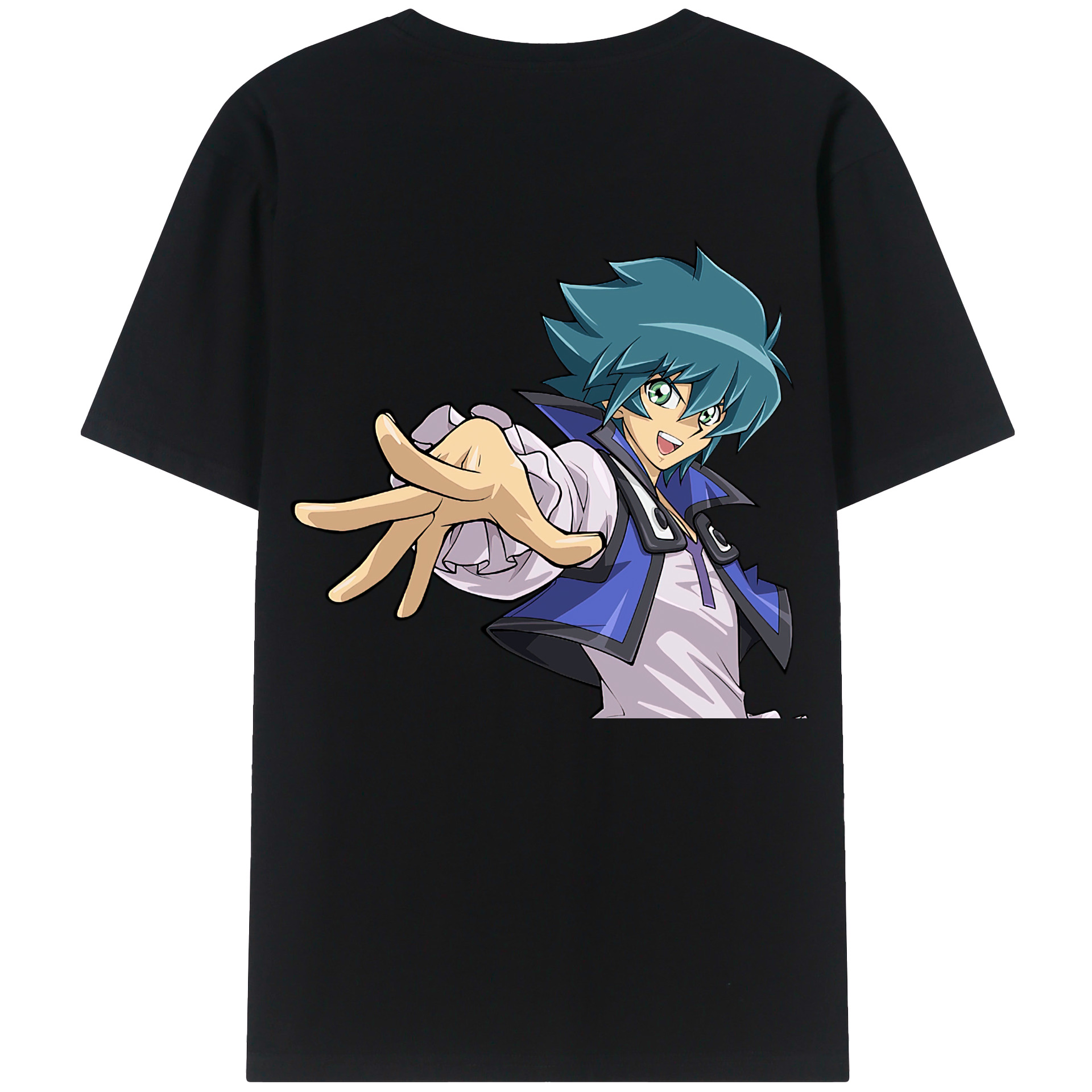 （画像用） 遊☆戯☆王 Yu-Gi-Oh! 綿100％ メンズ半袖Tシャツ（バックプリント） 通気性