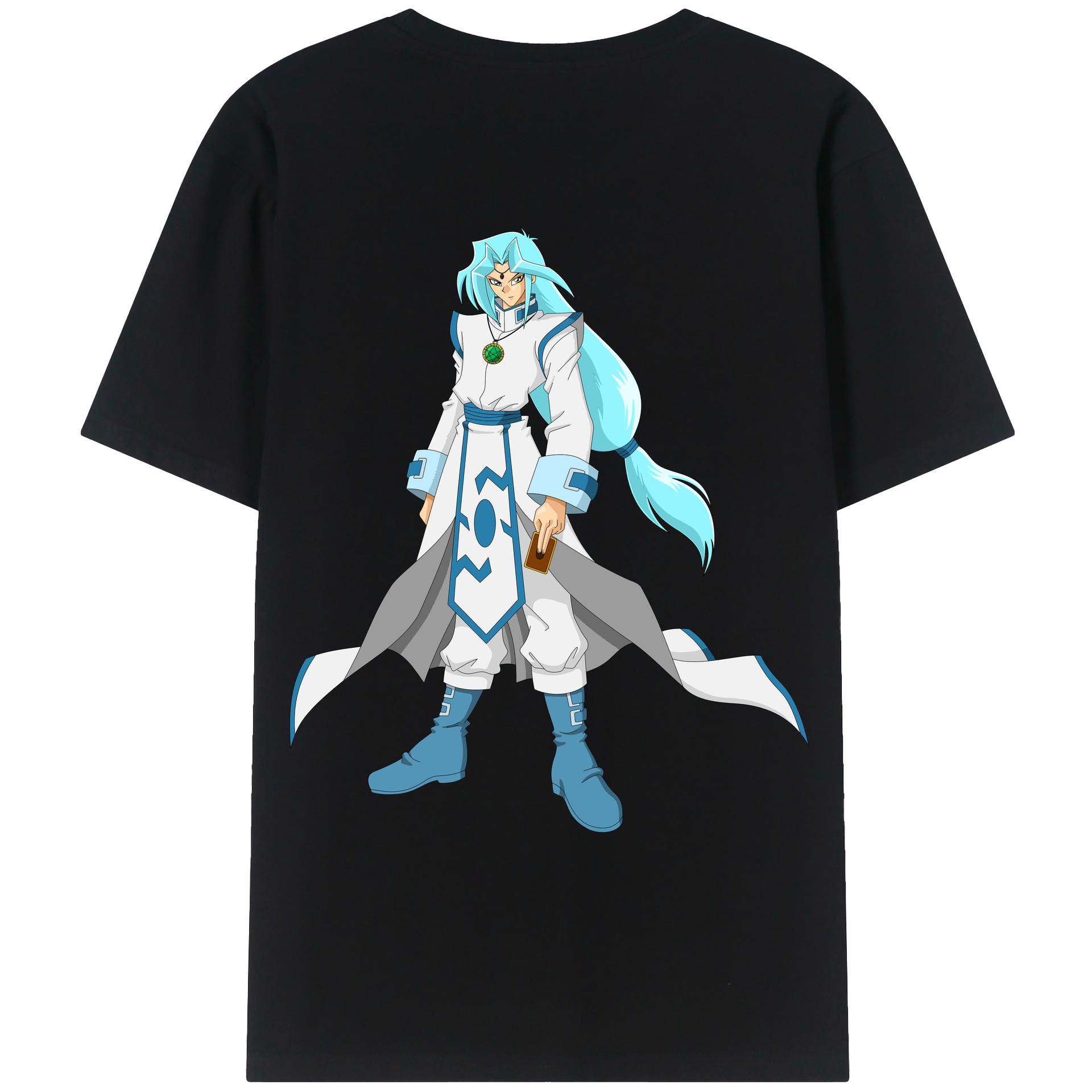 （画像用） 遊☆戯☆王 Yu-Gi-Oh! 綿100％ メンズ半袖Tシャツ（バックプリント） 通気性