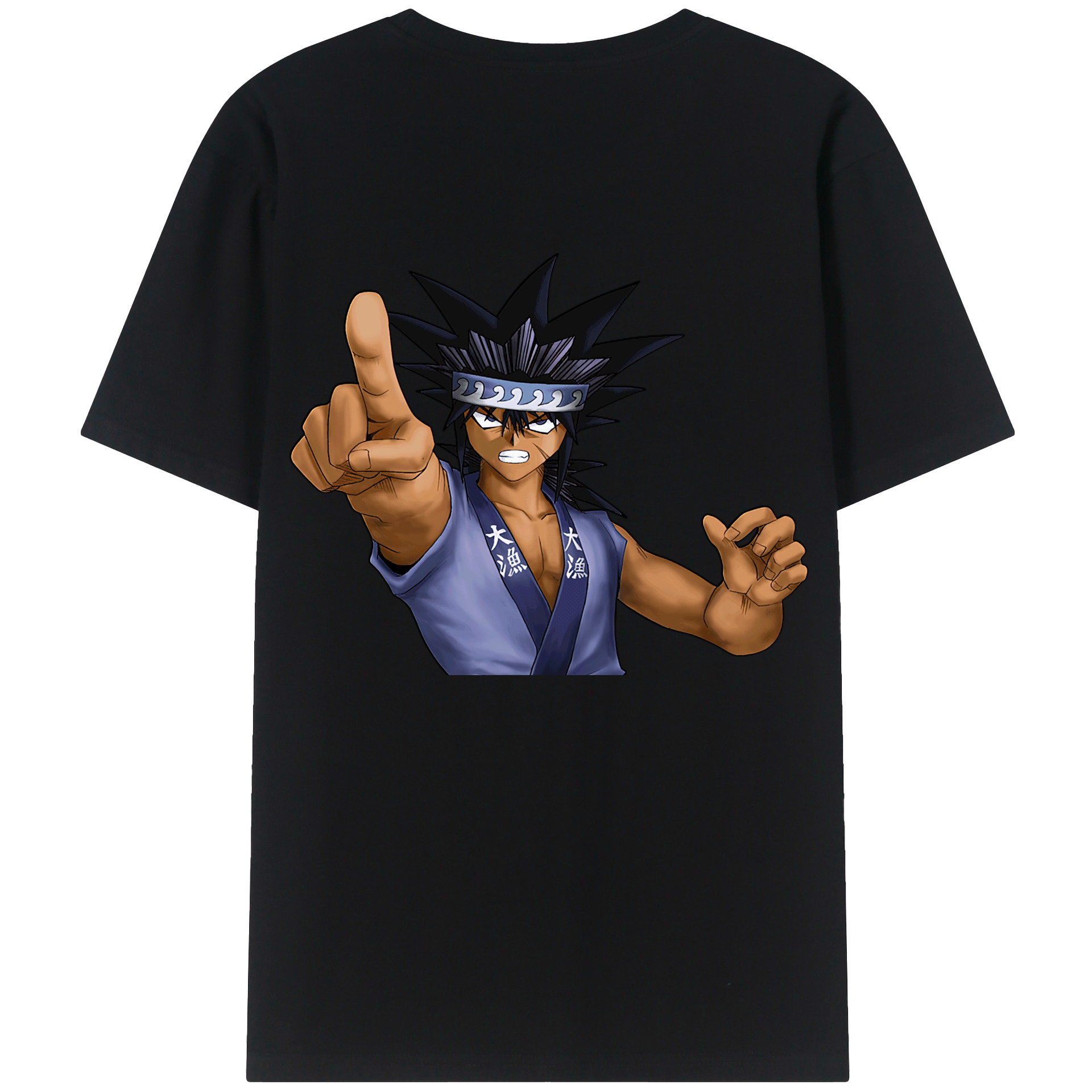 （画像用） 遊☆戯☆王 Yu-Gi-Oh! 綿100％ メンズ半袖Tシャツ（バックプリント） 通気性