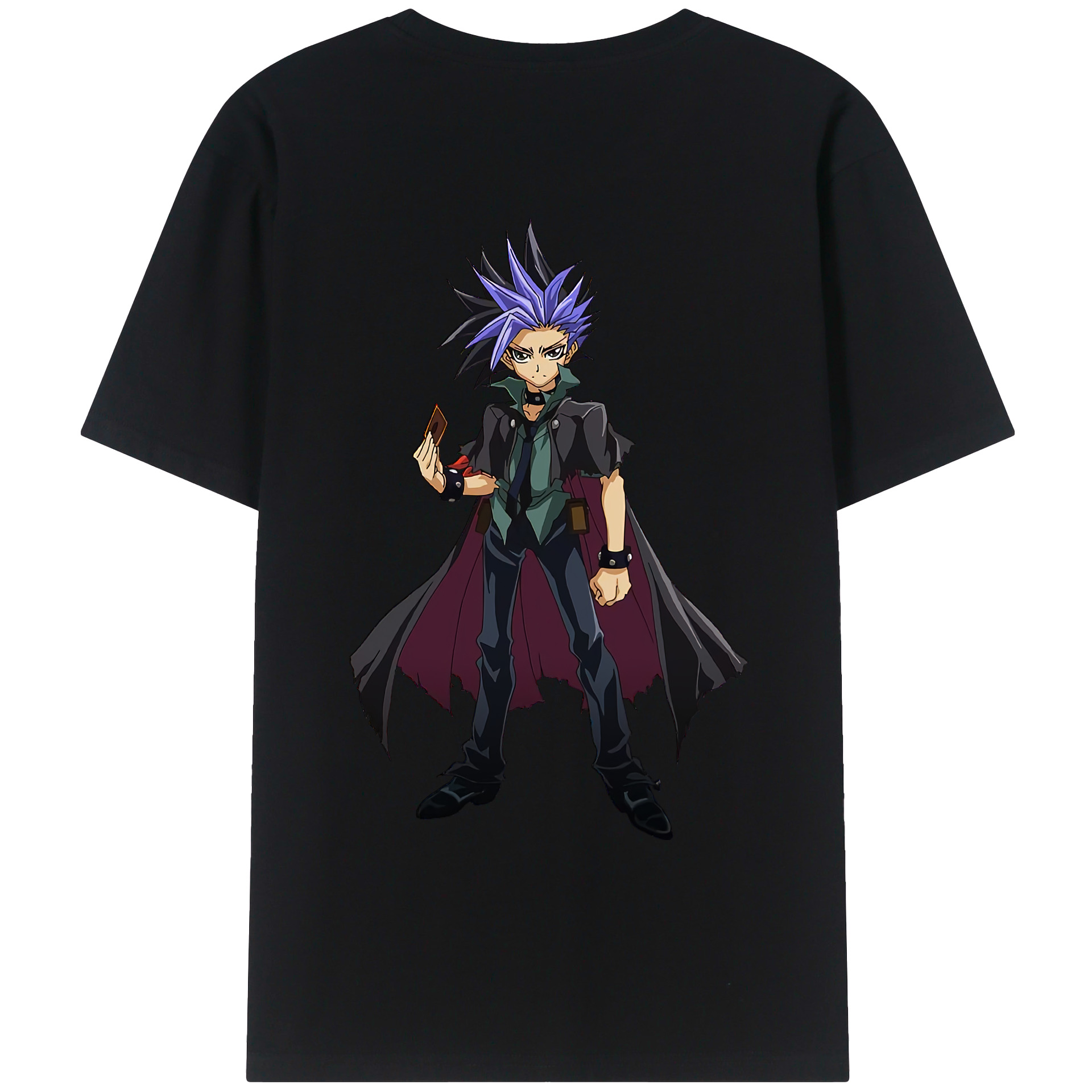 （画像用） 遊☆戯☆王 Yu-Gi-Oh! 綿100％ メンズ半袖Tシャツ（バックプリント） 通気性