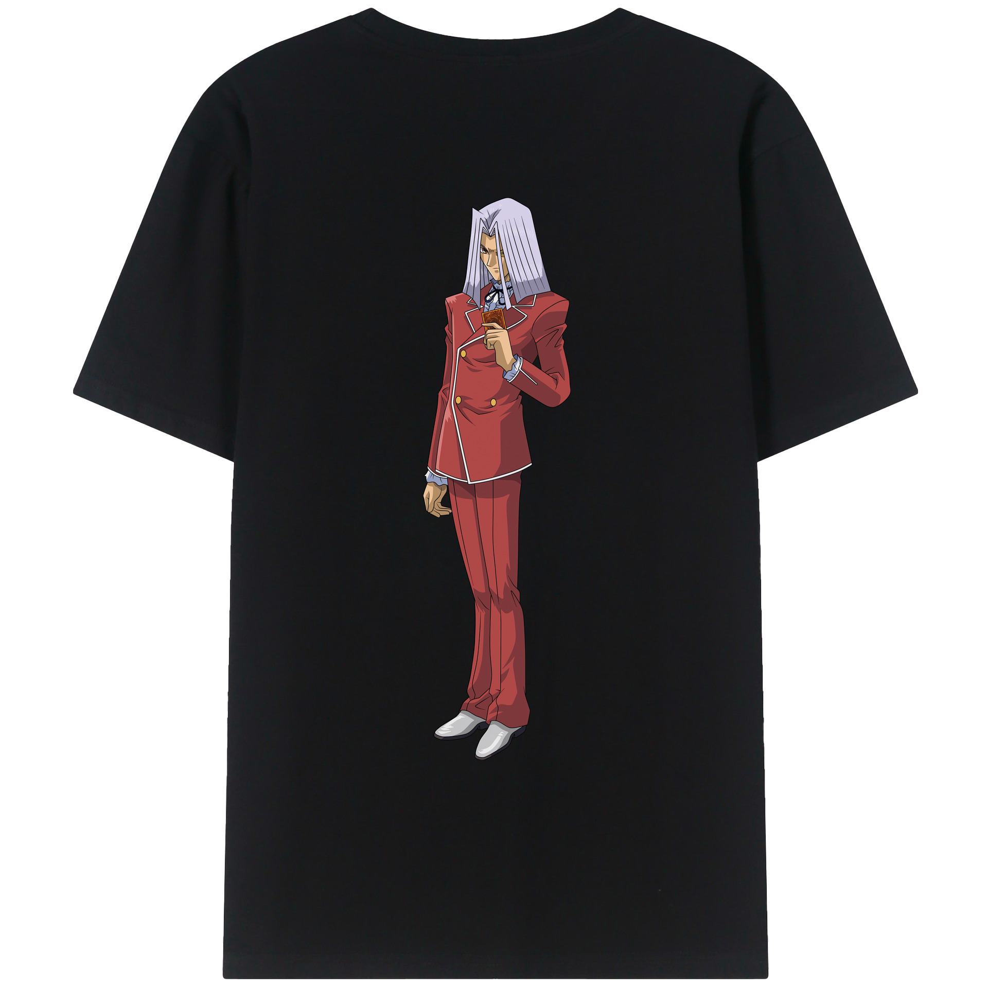 （画像用） 遊☆戯☆王 Yu-Gi-Oh! 綿100％ メンズ半袖Tシャツ（バックプリント） 通気性