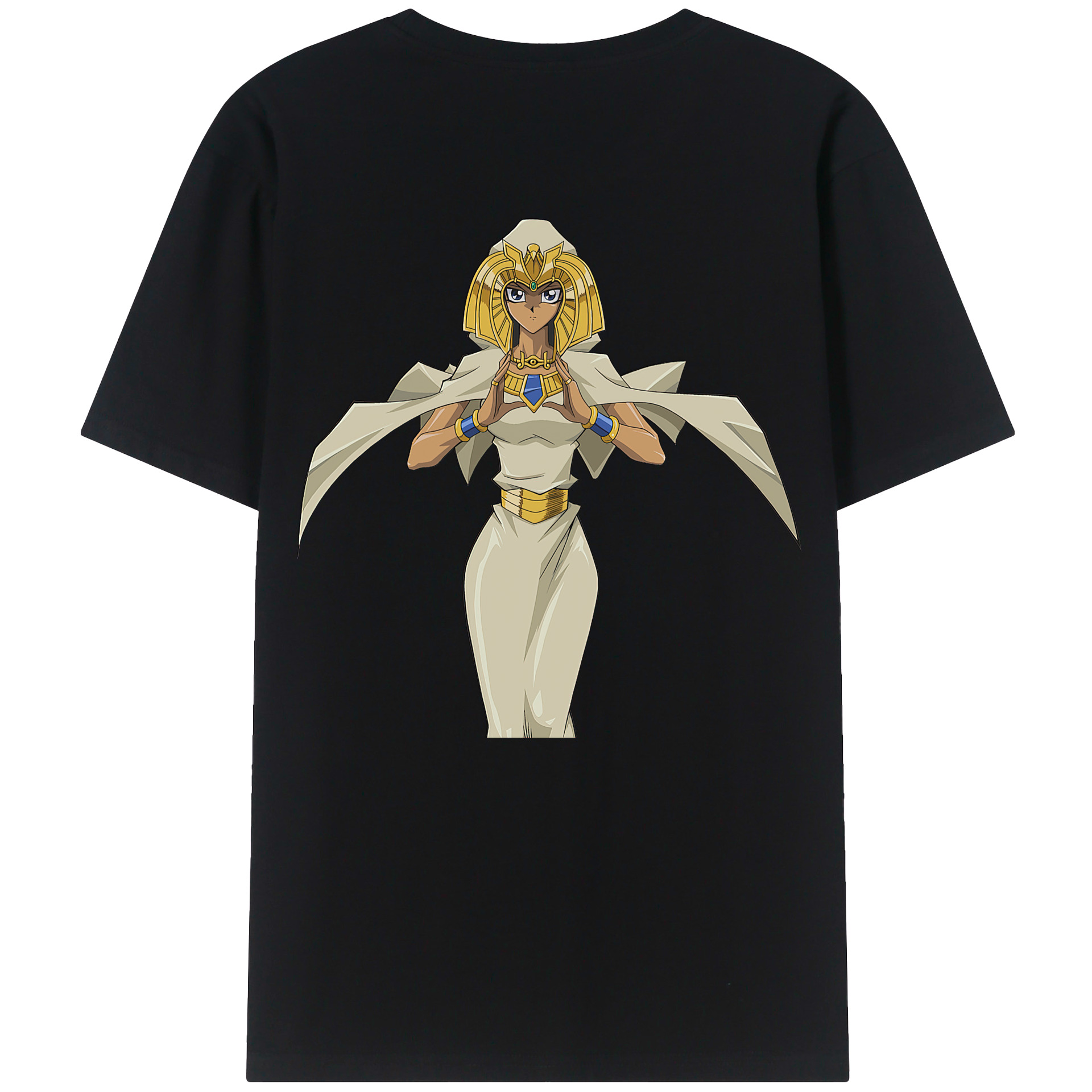 （画像用） 遊☆戯☆王 Yu-Gi-Oh! 綿100％ メンズ半袖Tシャツ（バックプリント） 通気性