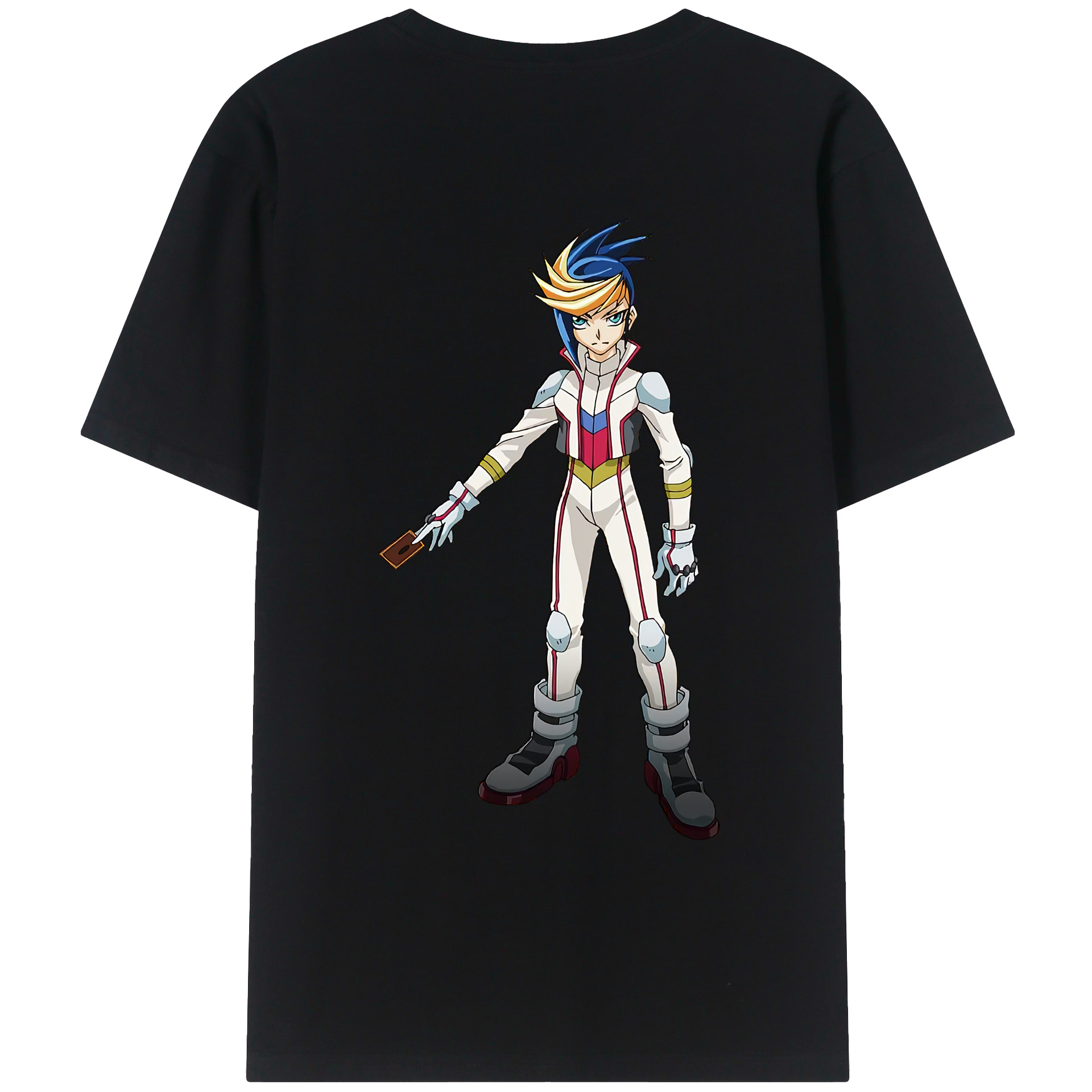 （画像用） 遊☆戯☆王 Yu-Gi-Oh! 綿100％ メンズ半袖Tシャツ（バックプリント） 通気性