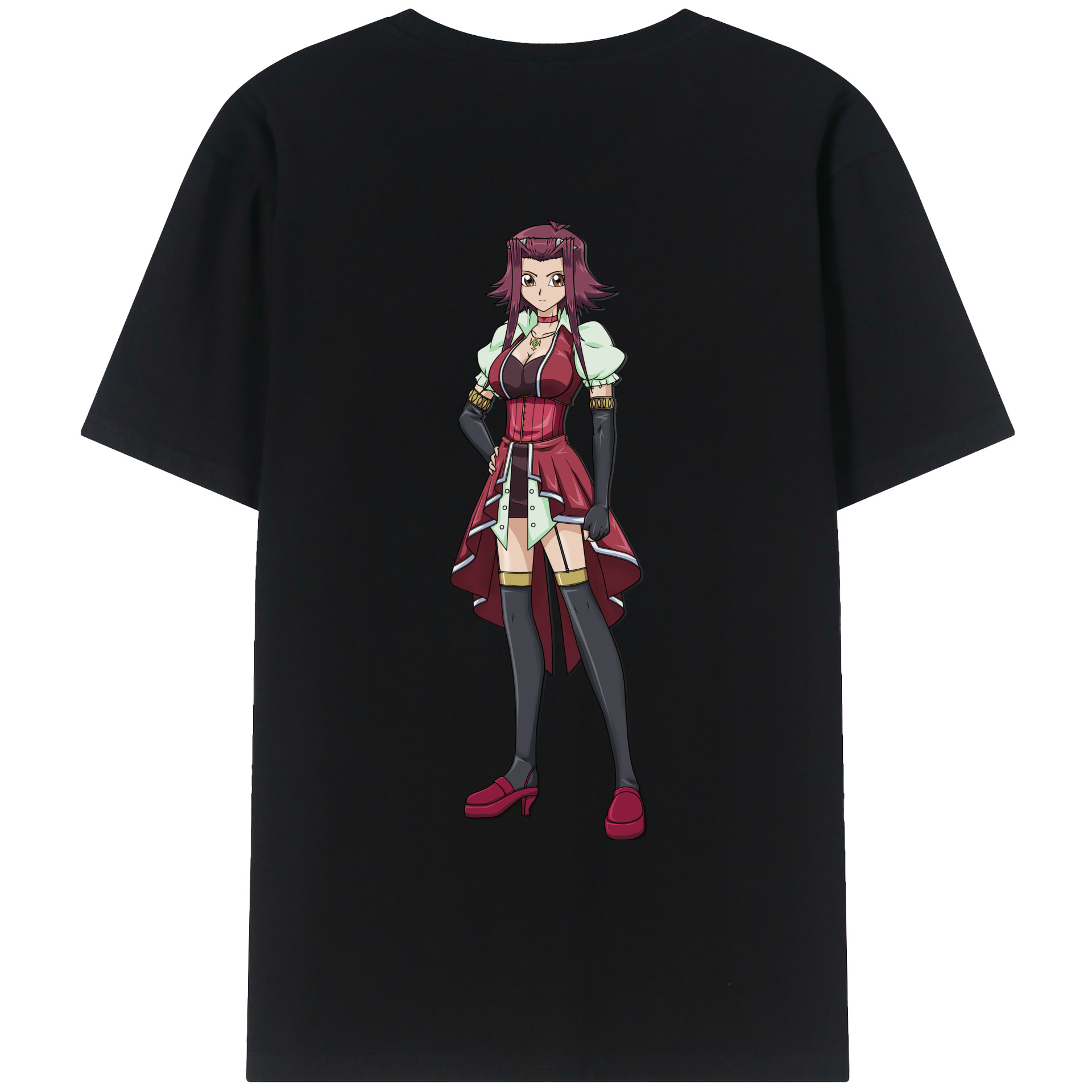 （画像用） 遊☆戯☆王 Yu-Gi-Oh! 綿100％ メンズ半袖Tシャツ（バックプリント） 通気性
