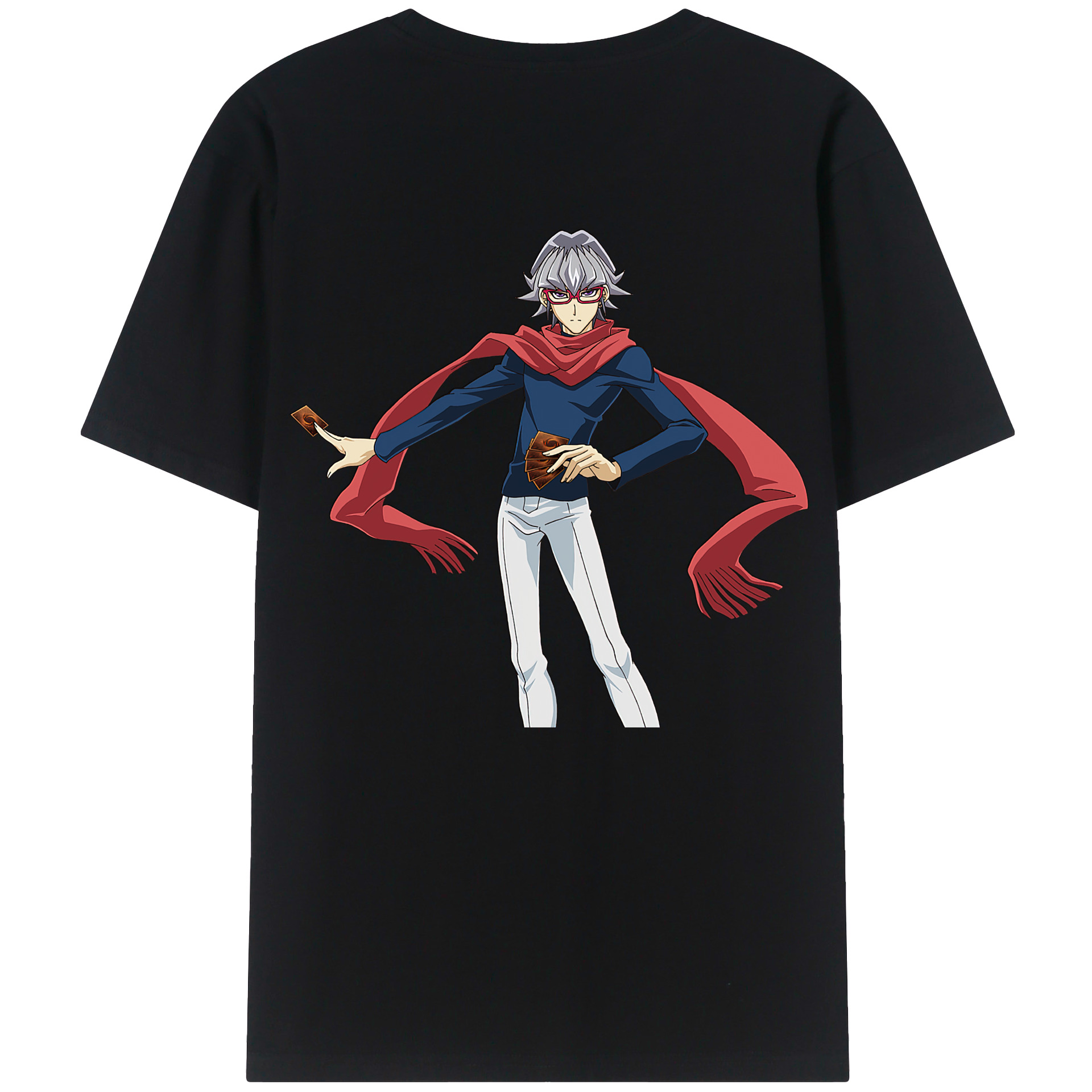 （画像用） 遊☆戯☆王 Yu-Gi-Oh! 綿100％ メンズ半袖Tシャツ（バックプリント） 通気性