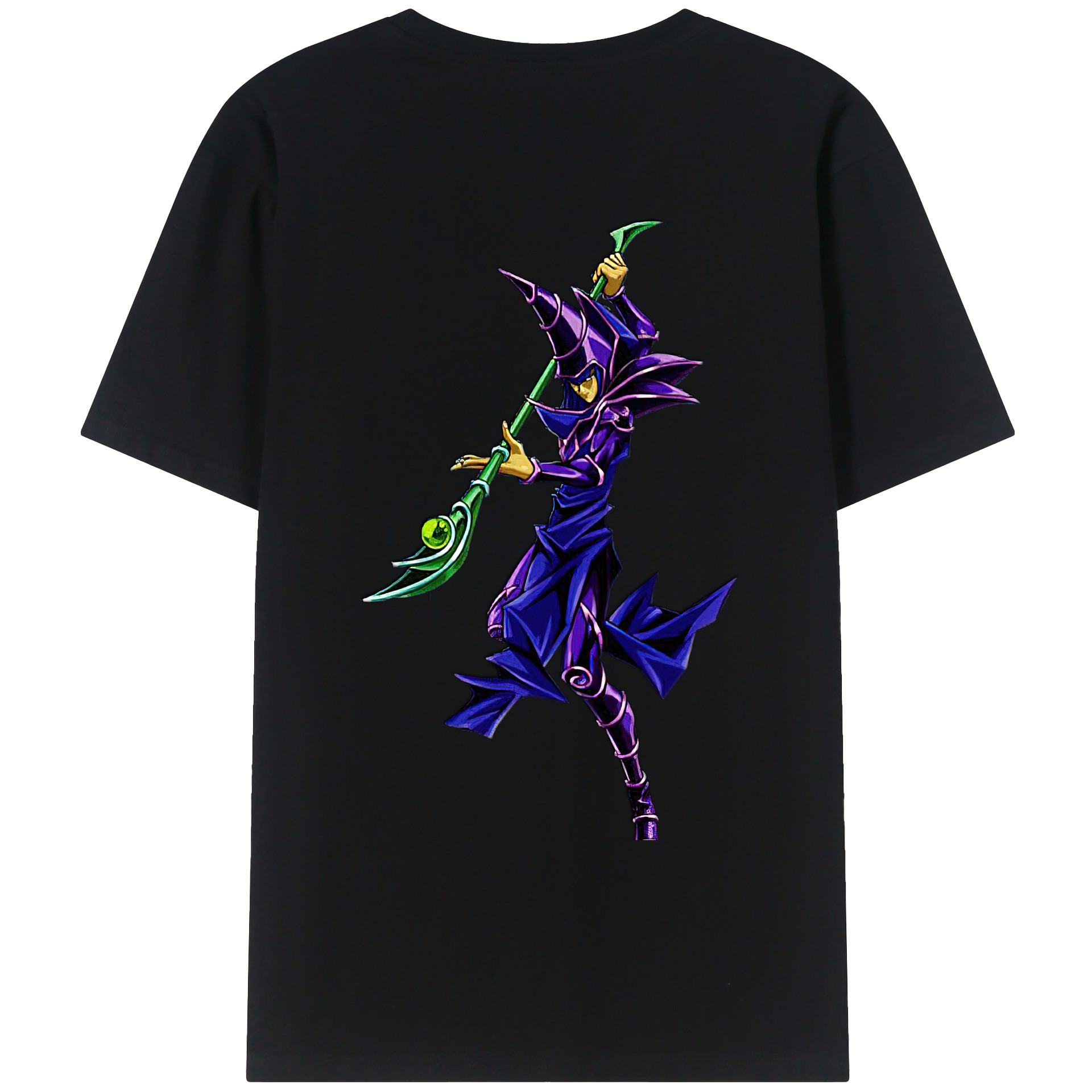 （画像用） 遊☆戯☆王 Yu-Gi-Oh! 綿100％ メンズ半袖Tシャツ（バックプリント） 通気性