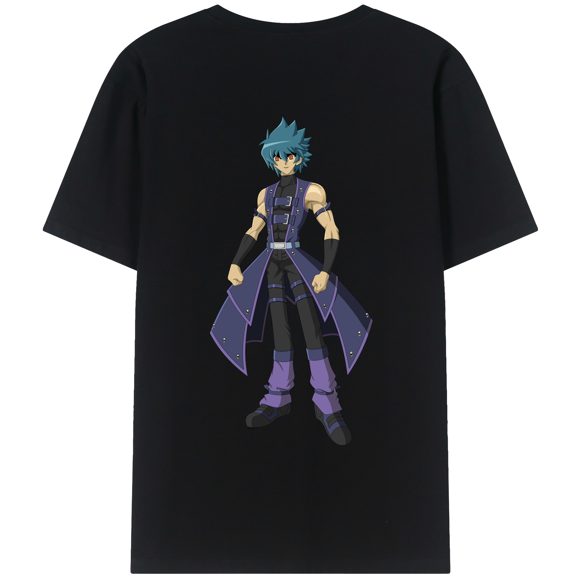 （画像用） 遊☆戯☆王 Yu-Gi-Oh! 綿100％ メンズ半袖Tシャツ（バックプリント） 通気性
