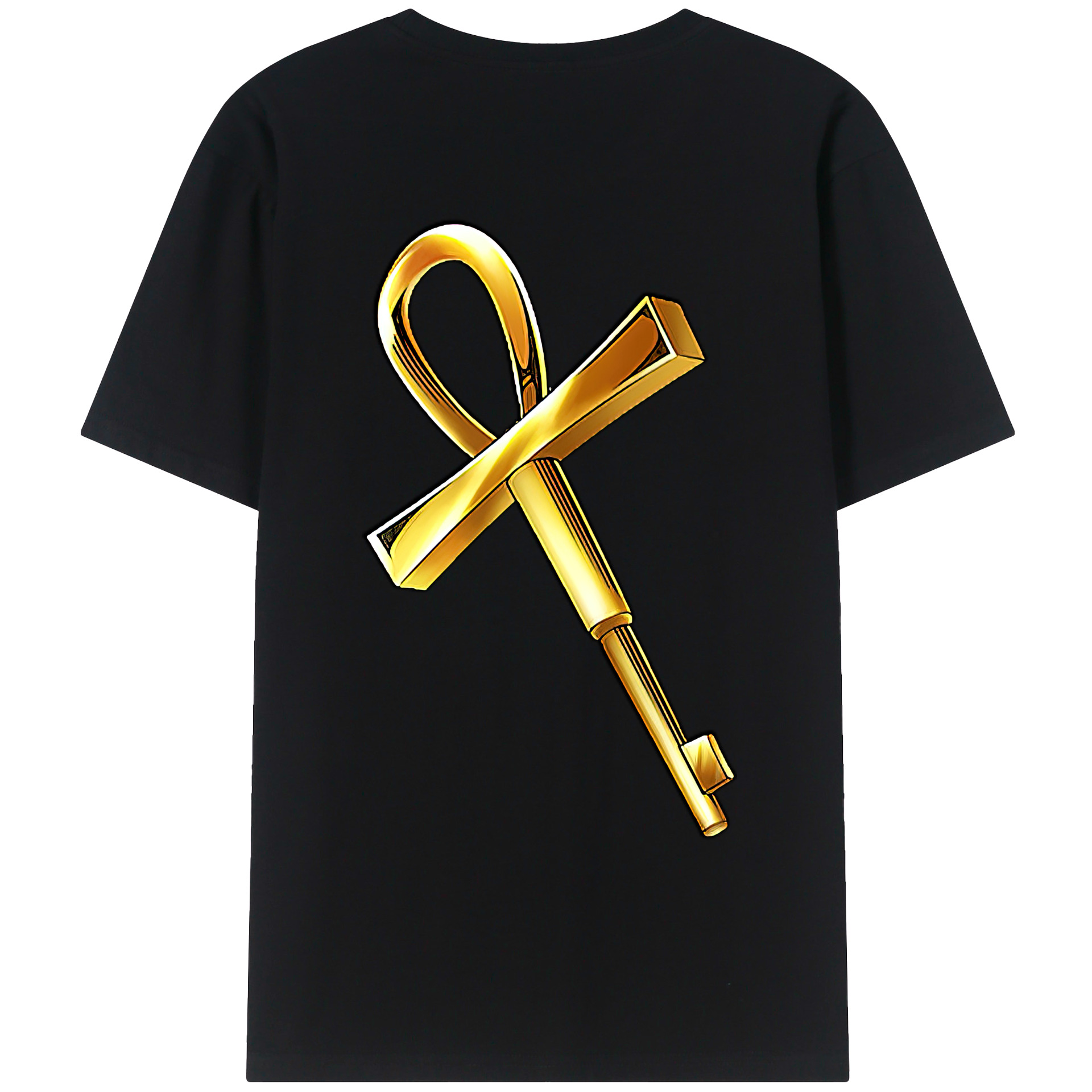 （画像用） 遊☆戯☆王 Yu-Gi-Oh! 綿100％ メンズ半袖Tシャツ（バックプリント） 通気性