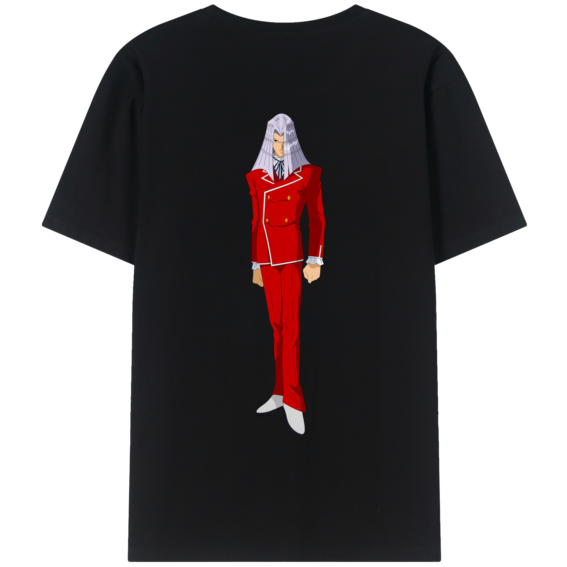 （画像用） 遊☆戯☆王 Yu-Gi-Oh! 綿100％ メンズ半袖Tシャツ（バックプリント） 通気性