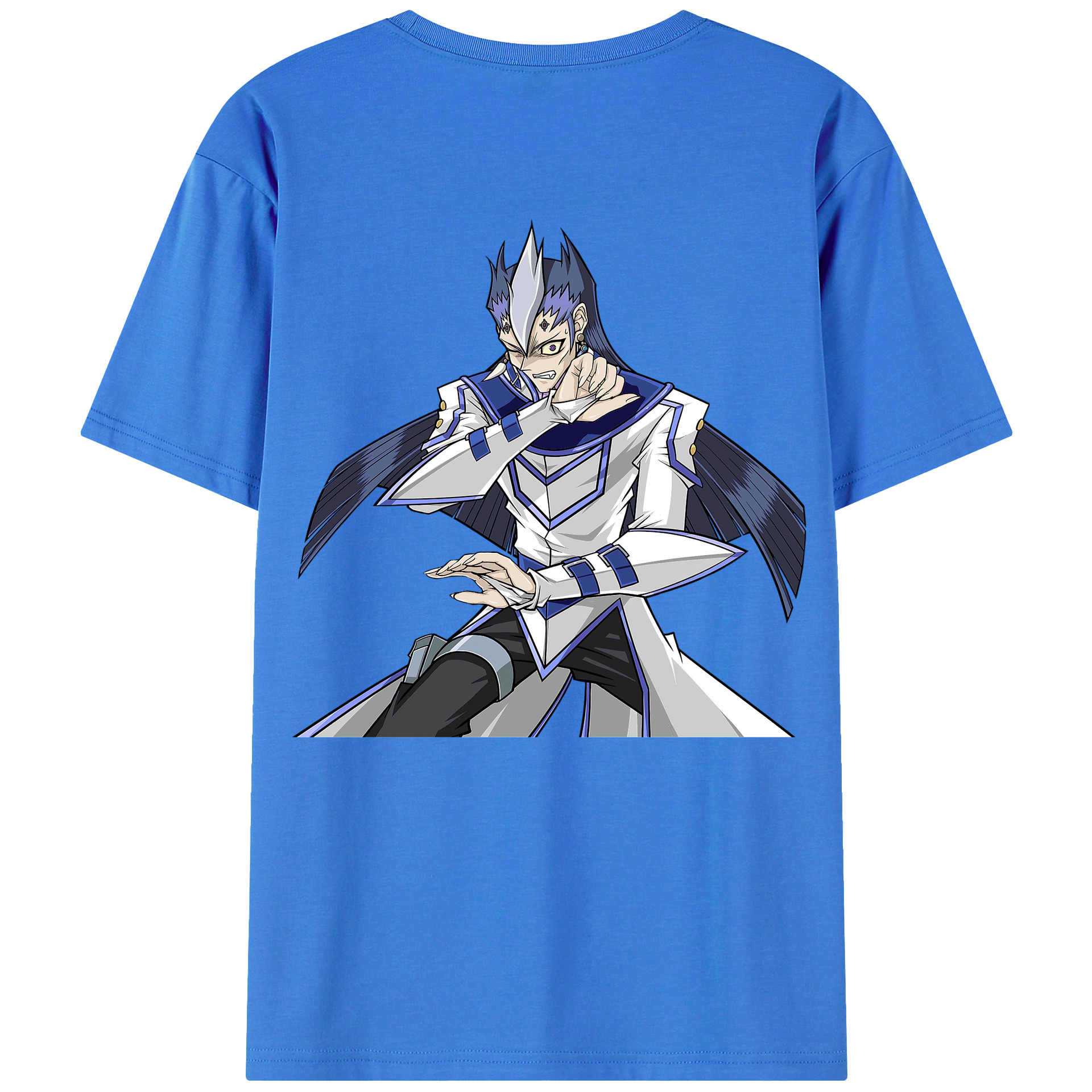 （画像用） 遊☆戯☆王 Yu-Gi-Oh! 綿100％ メンズ半袖Tシャツ（バックプリント） 通気性