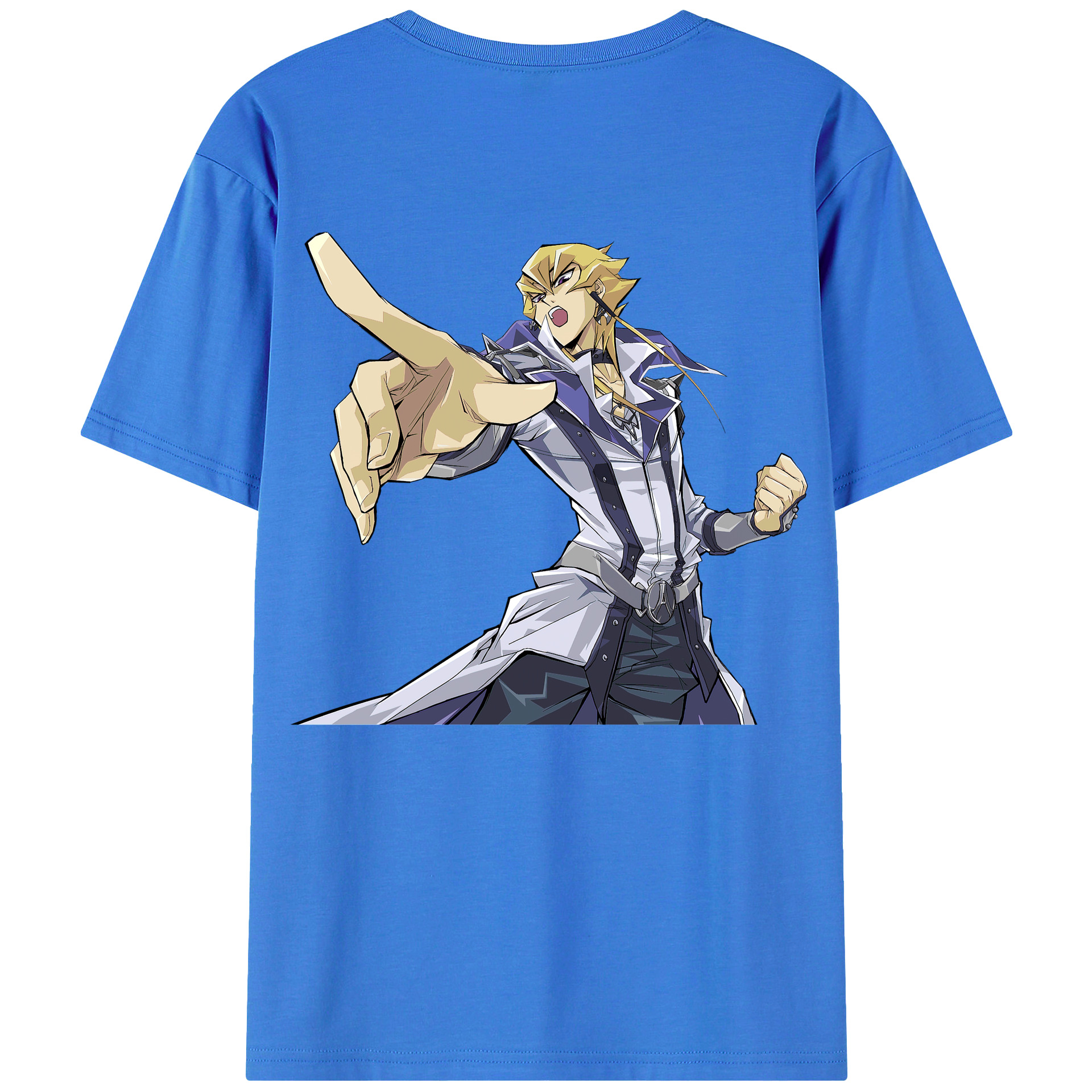 （画像用） 遊☆戯☆王 Yu-Gi-Oh! 綿100％ メンズ半袖Tシャツ（バックプリント） 通気性