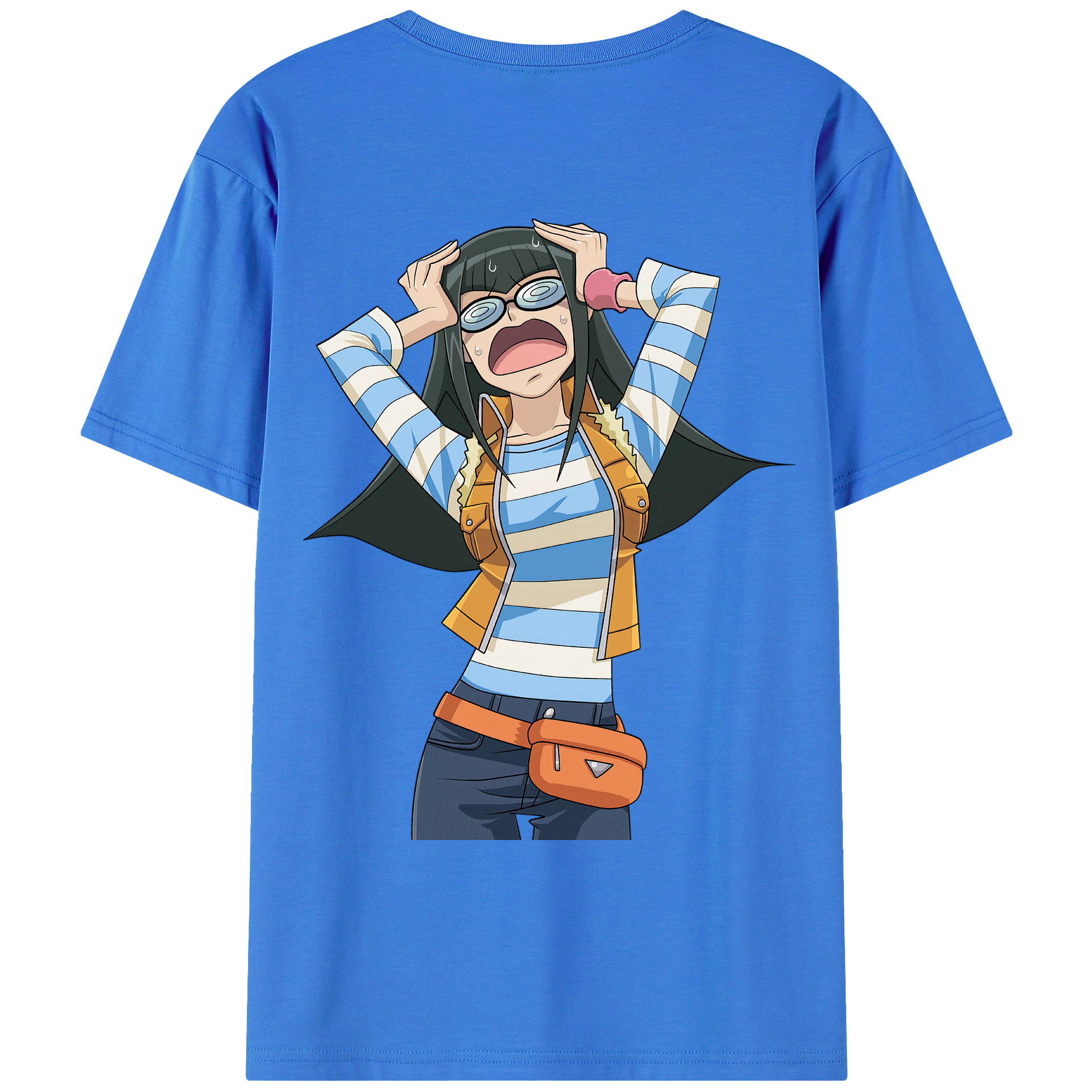 （画像用） 遊☆戯☆王 Yu-Gi-Oh! 綿100％ メンズ半袖Tシャツ（バックプリント） 通気性