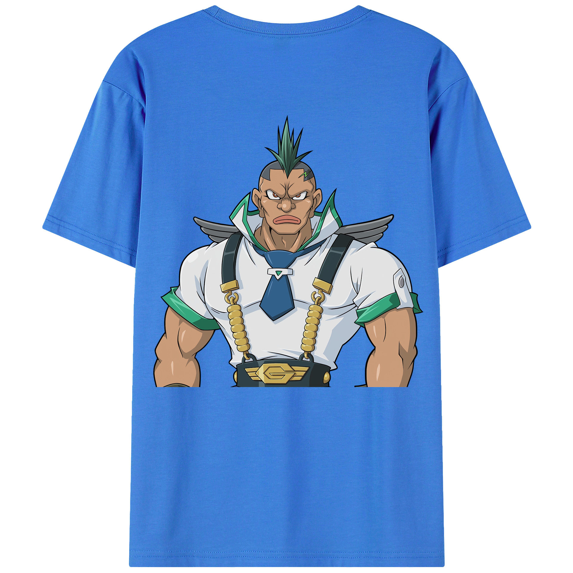（画像用） 遊☆戯☆王 Yu-Gi-Oh! 綿100％ メンズ半袖Tシャツ（バックプリント） 通気性