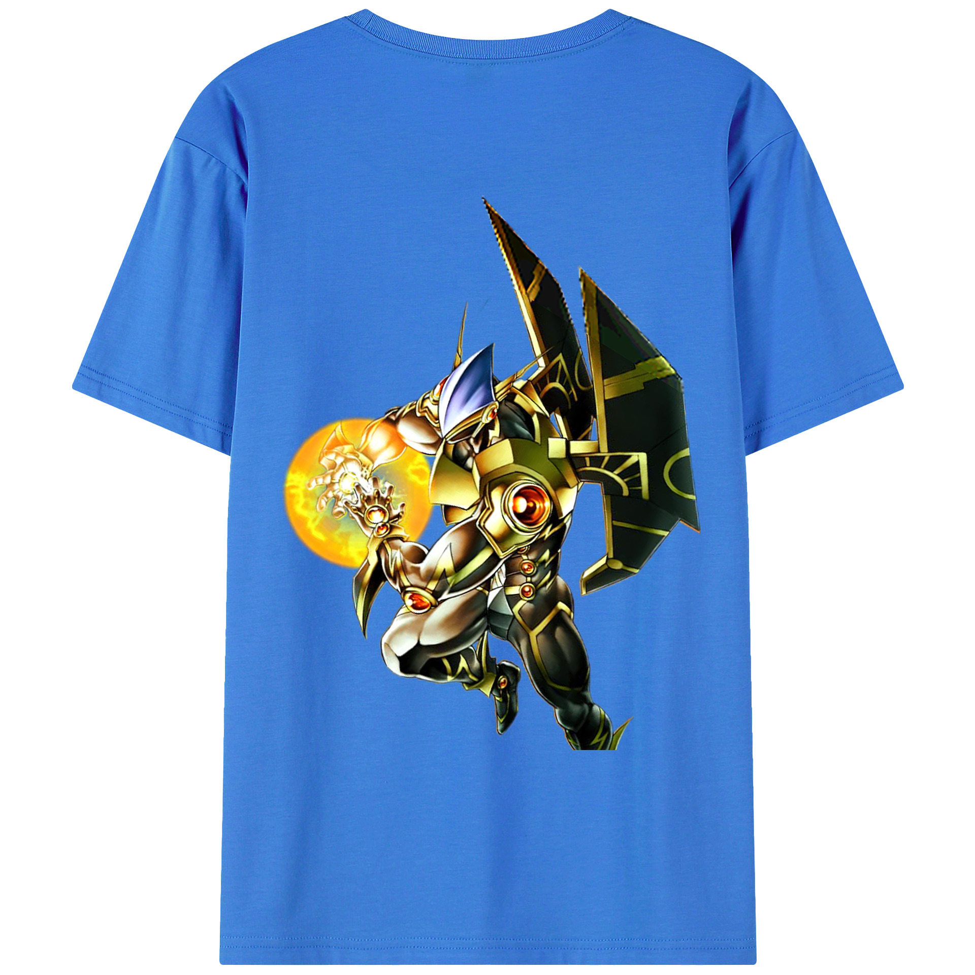 （画像用） 遊☆戯☆王 Yu-Gi-Oh! 綿100％ メンズ半袖Tシャツ（バックプリント） 通気性