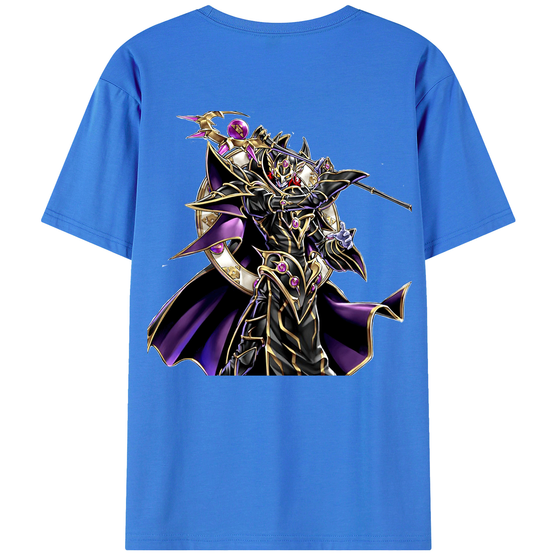 （画像用） 遊☆戯☆王 Yu-Gi-Oh! 綿100％ メンズ半袖Tシャツ（バックプリント） 通気性
