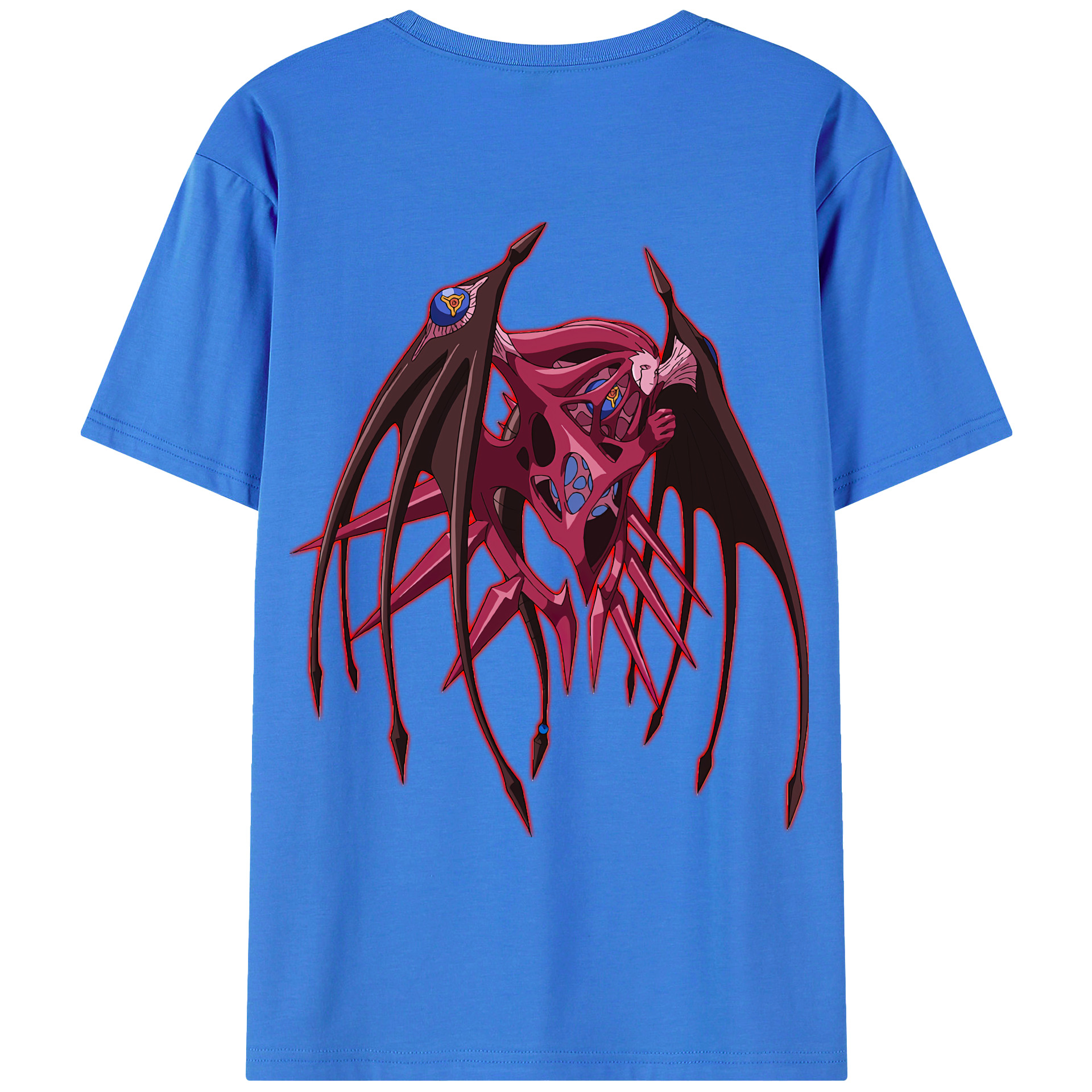 （画像用） 遊☆戯☆王 Yu-Gi-Oh! 綿100％ メンズ半袖Tシャツ（バックプリント） 通気性