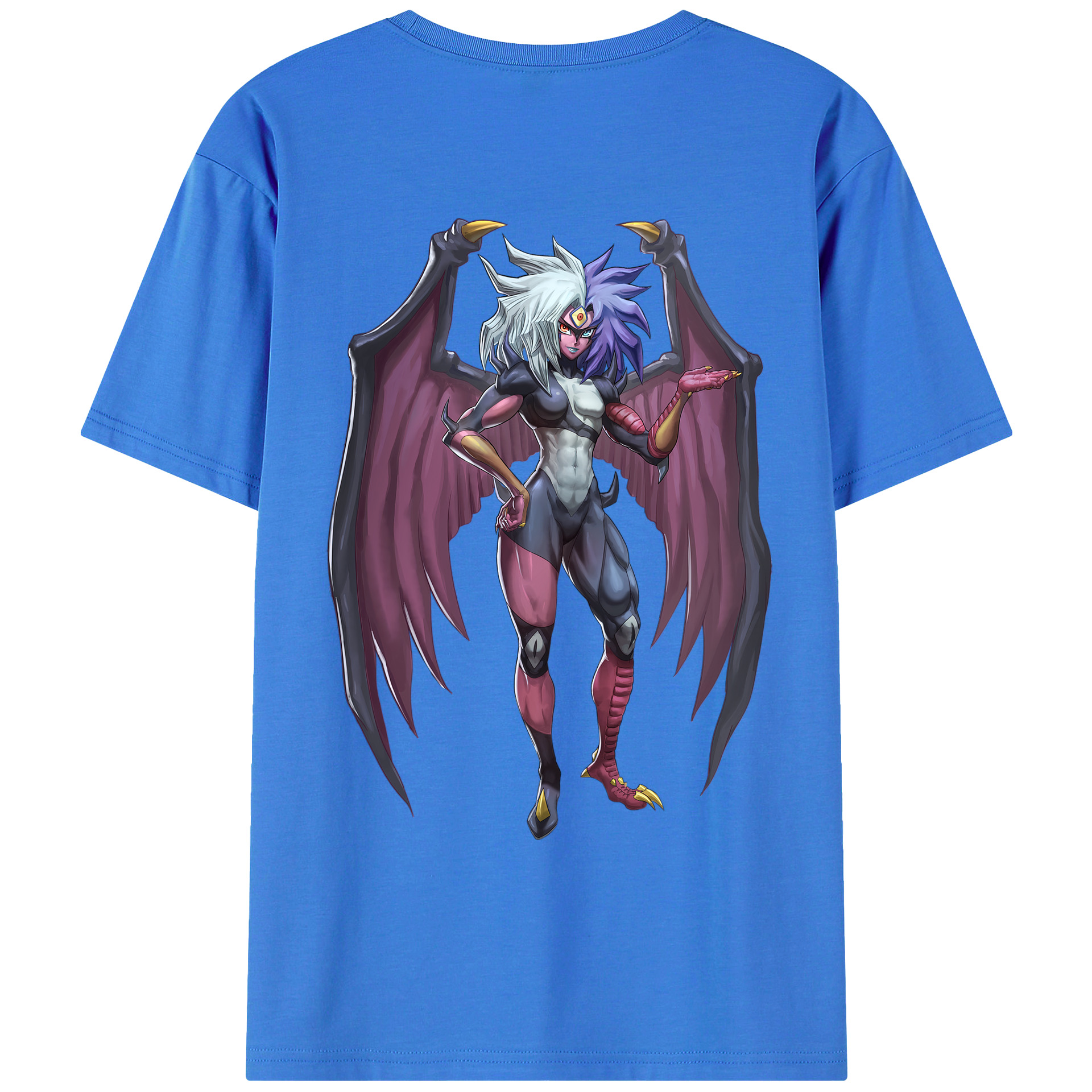（画像用） 遊☆戯☆王 Yu-Gi-Oh! 綿100％ メンズ半袖Tシャツ（バックプリント） 通気性