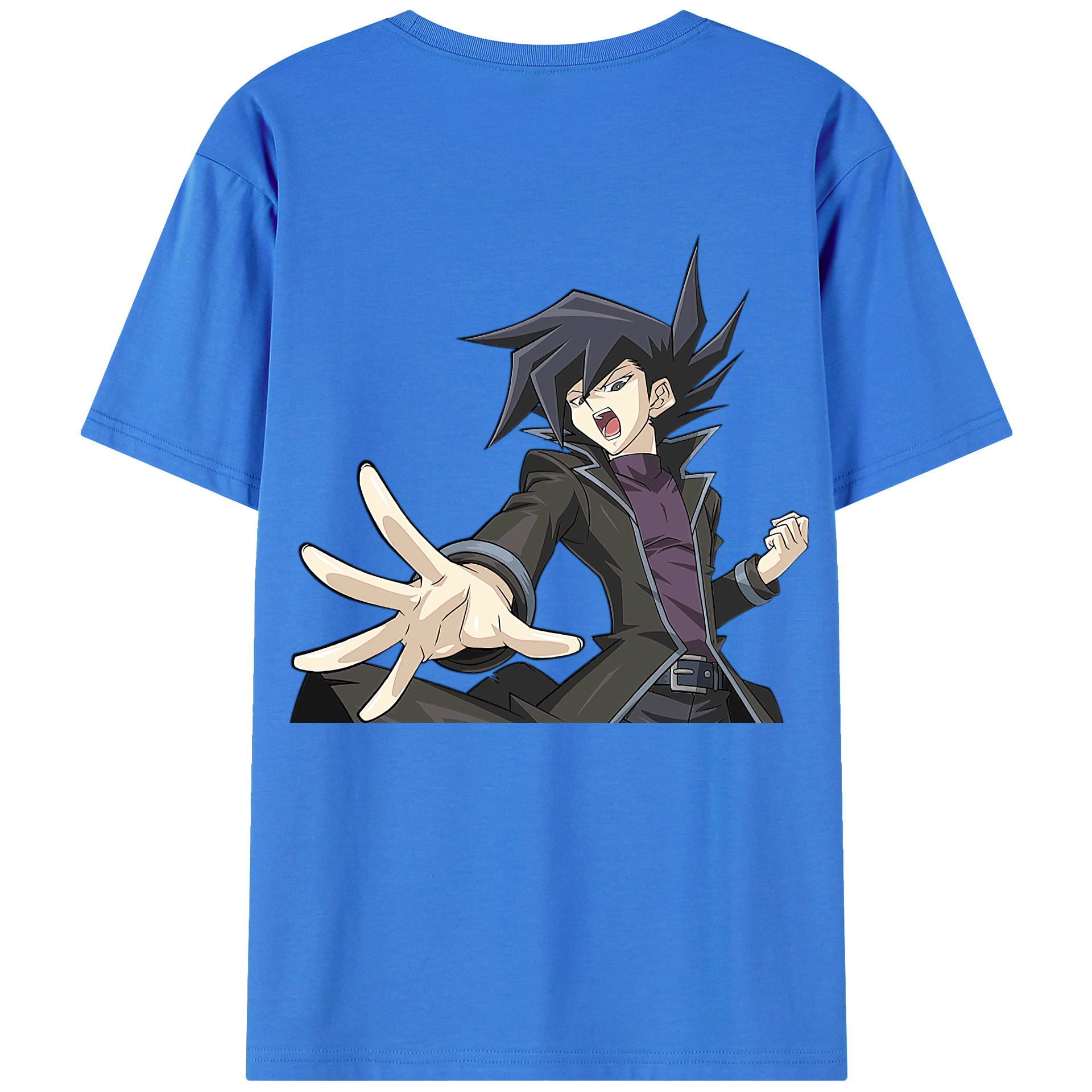 （画像用） 遊☆戯☆王 Yu-Gi-Oh! 綿100％ メンズ半袖Tシャツ（バックプリント） 通気性