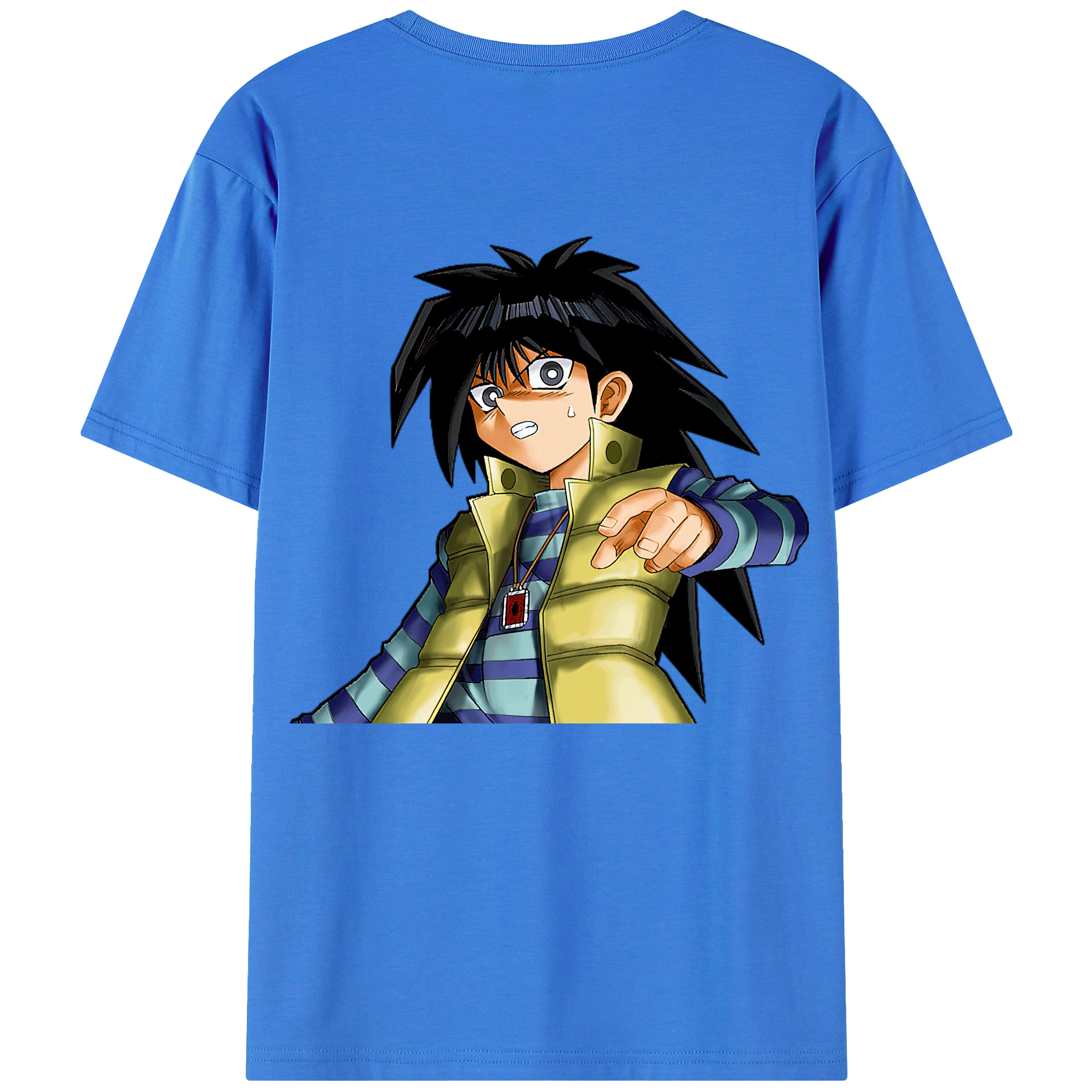 （画像用） 遊☆戯☆王 Yu-Gi-Oh! 綿100％ メンズ半袖Tシャツ（バックプリント） 通気性
