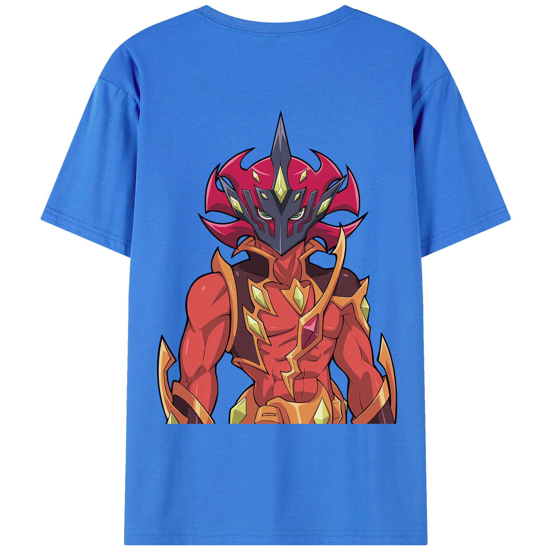 （画像用） 遊☆戯☆王 Yu-Gi-Oh! 綿100％ メンズ半袖Tシャツ（バックプリント） 通気性