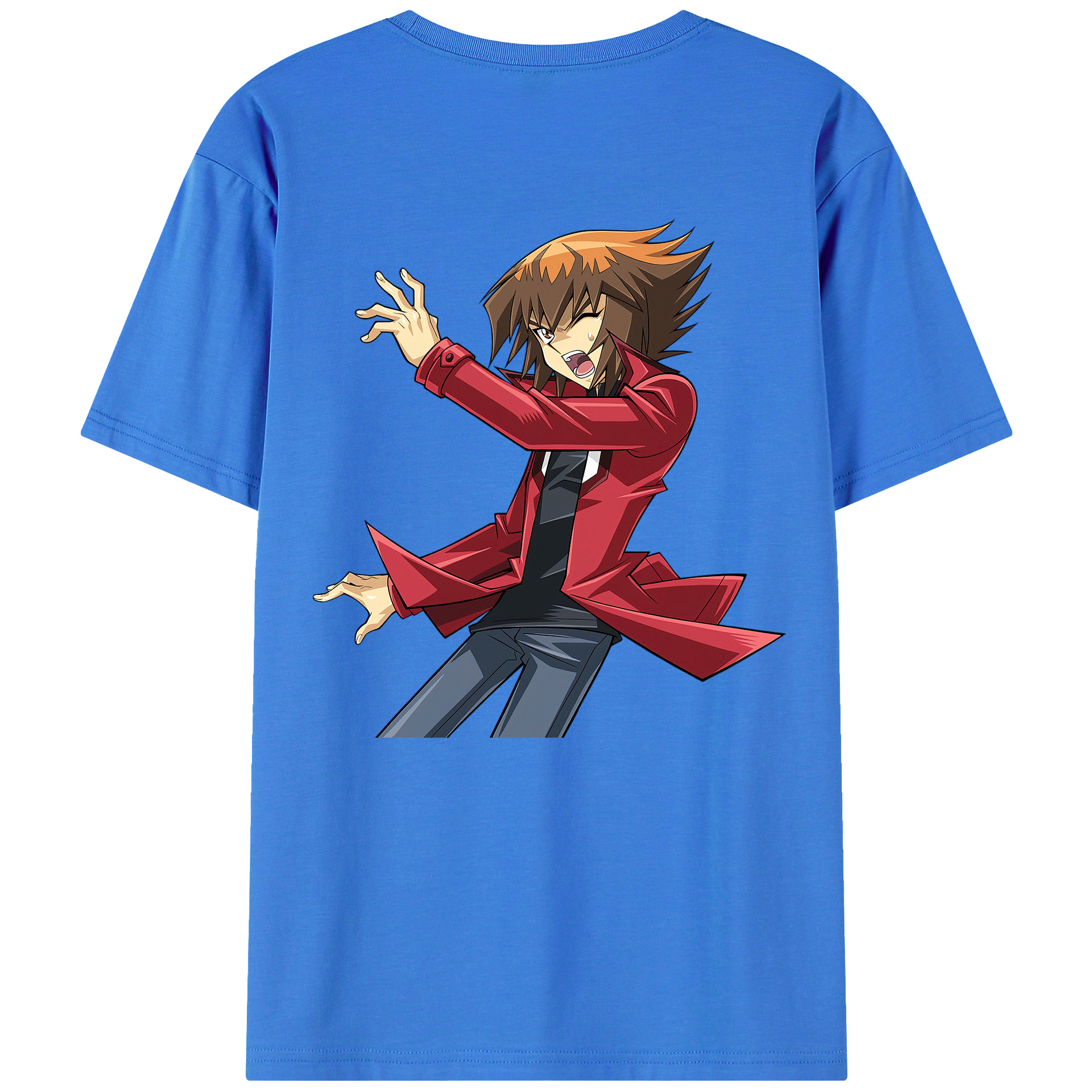 （画像用） 遊☆戯☆王 Yu-Gi-Oh! 綿100％ メンズ半袖Tシャツ（バックプリント） 通気性