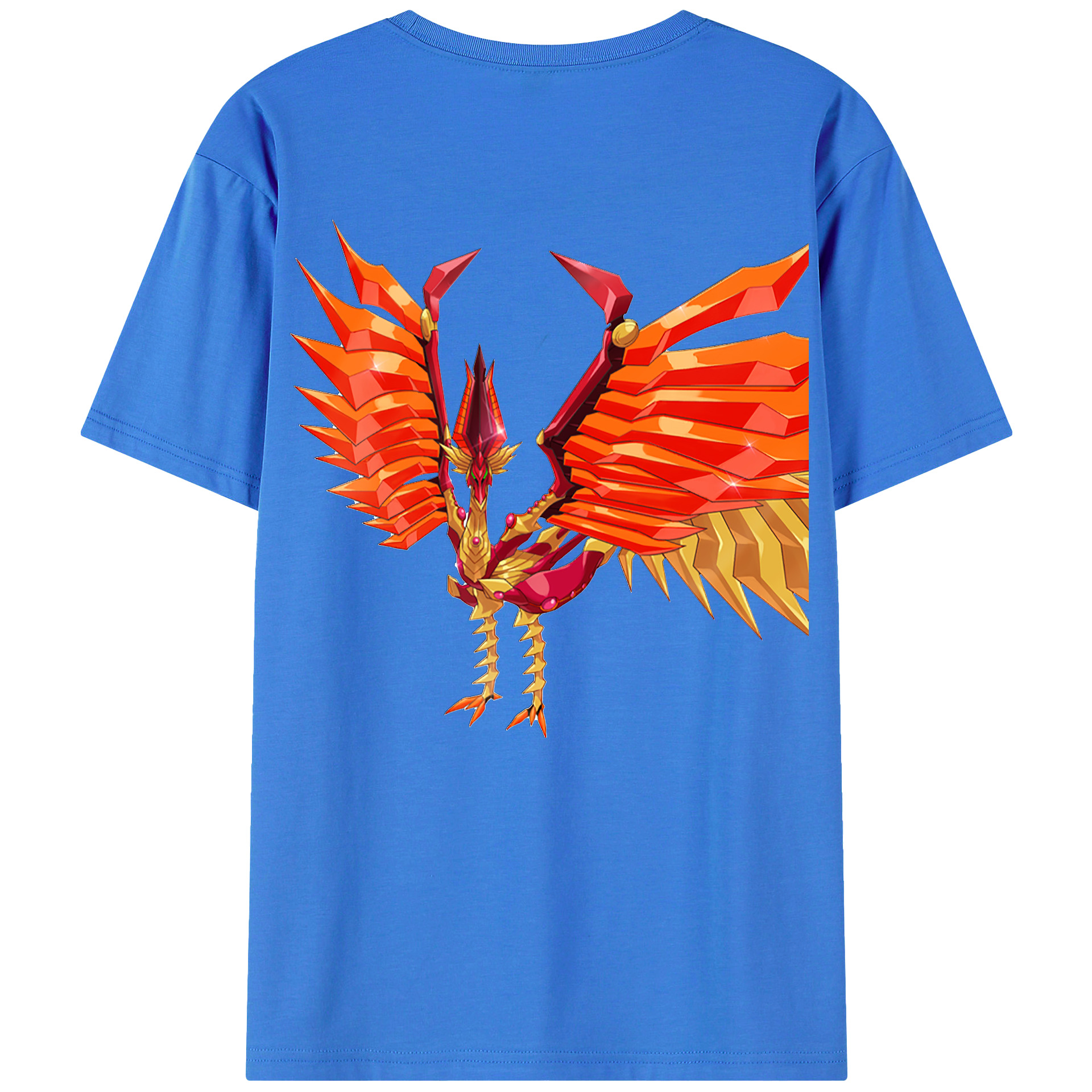 （画像用） 遊☆戯☆王 Yu-Gi-Oh! 綿100％ メンズ半袖Tシャツ（バックプリント） 通気性