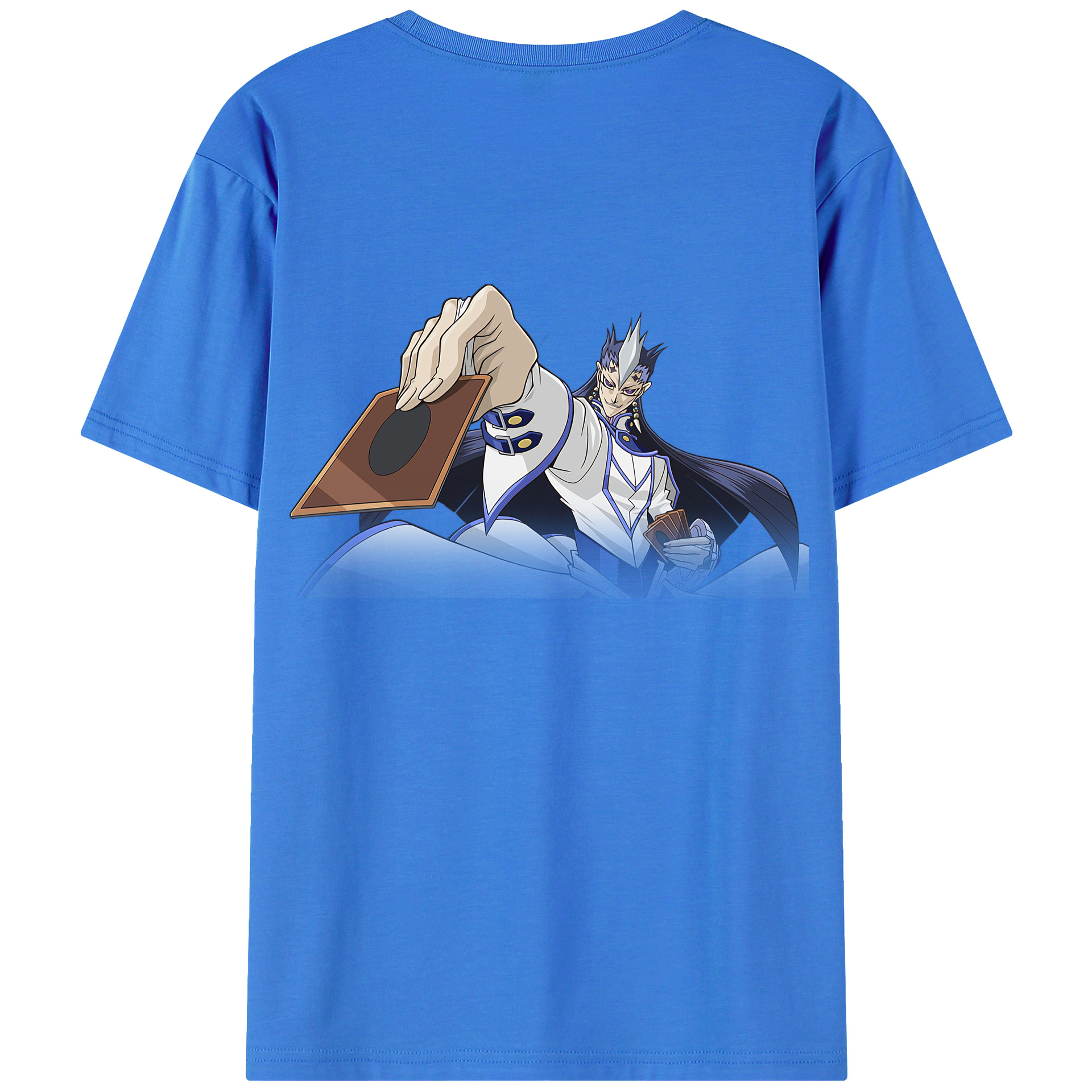 （画像用） 遊☆戯☆王 Yu-Gi-Oh! 綿100％ メンズ半袖Tシャツ（バックプリント） 通気性