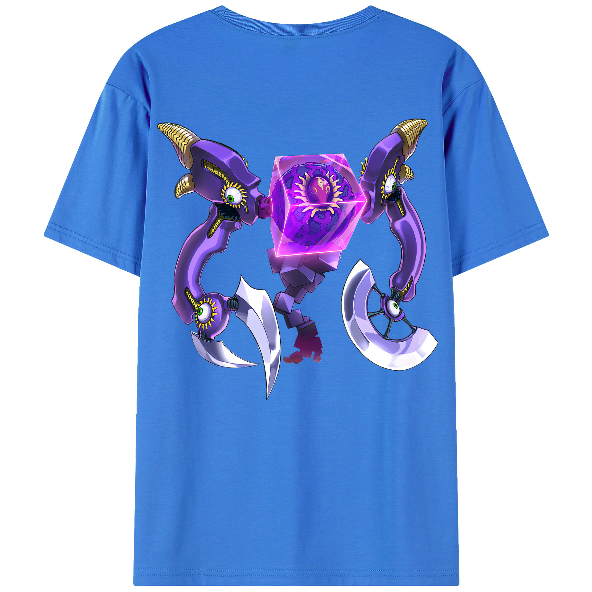 （画像用） 遊☆戯☆王 Yu-Gi-Oh! 綿100％ メンズ半袖Tシャツ（バックプリント） 通気性