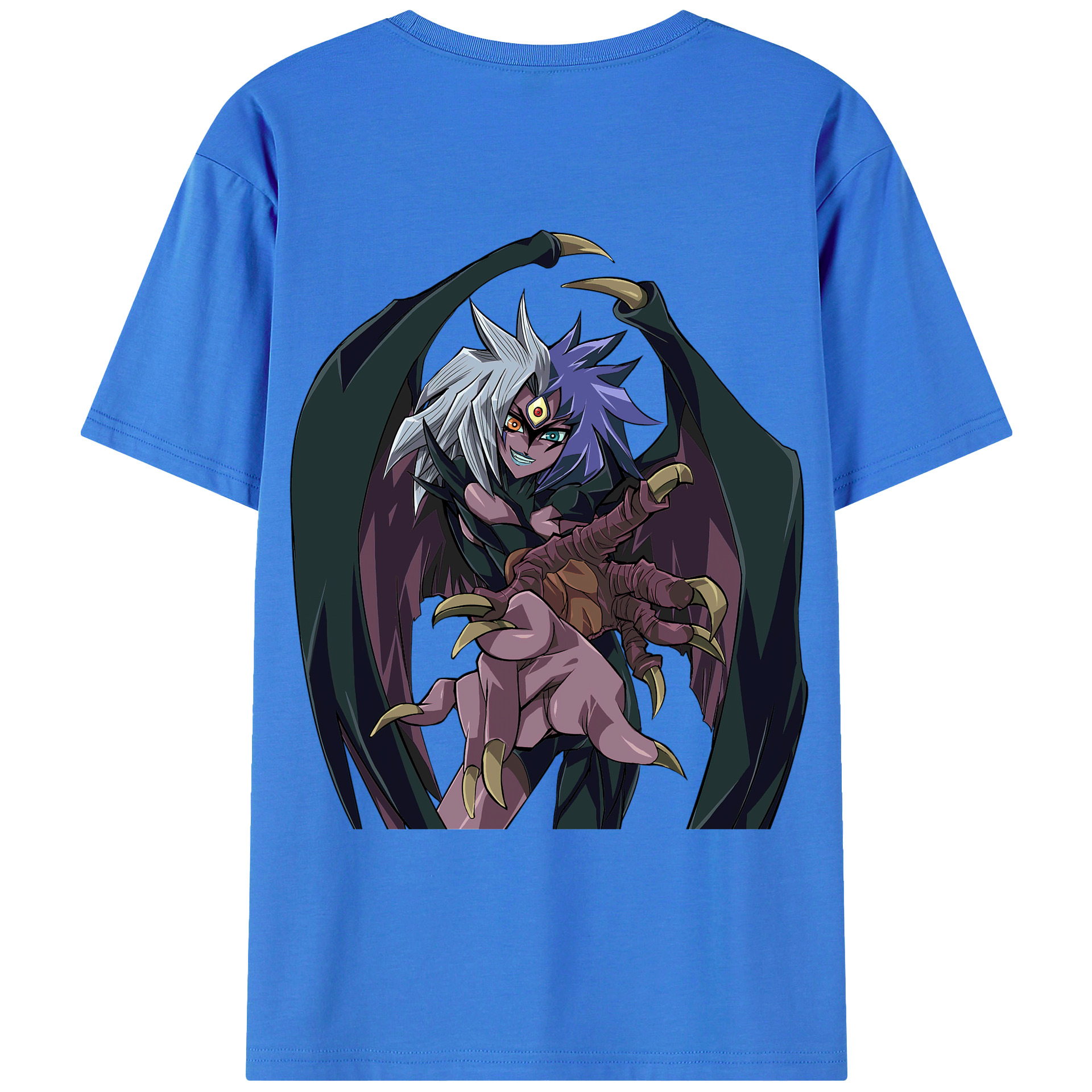 （画像用） 遊☆戯☆王 Yu-Gi-Oh! 綿100％ メンズ半袖Tシャツ（バックプリント） 通気性
