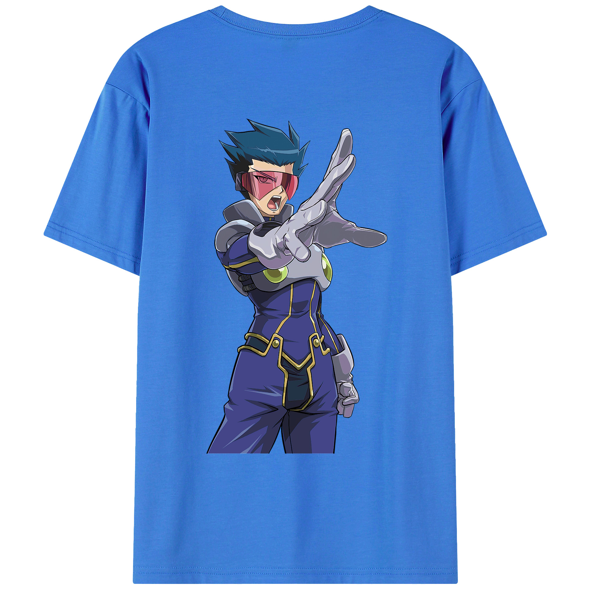 （画像用） 遊☆戯☆王 Yu-Gi-Oh! 綿100％ メンズ半袖Tシャツ（バックプリント） 通気性