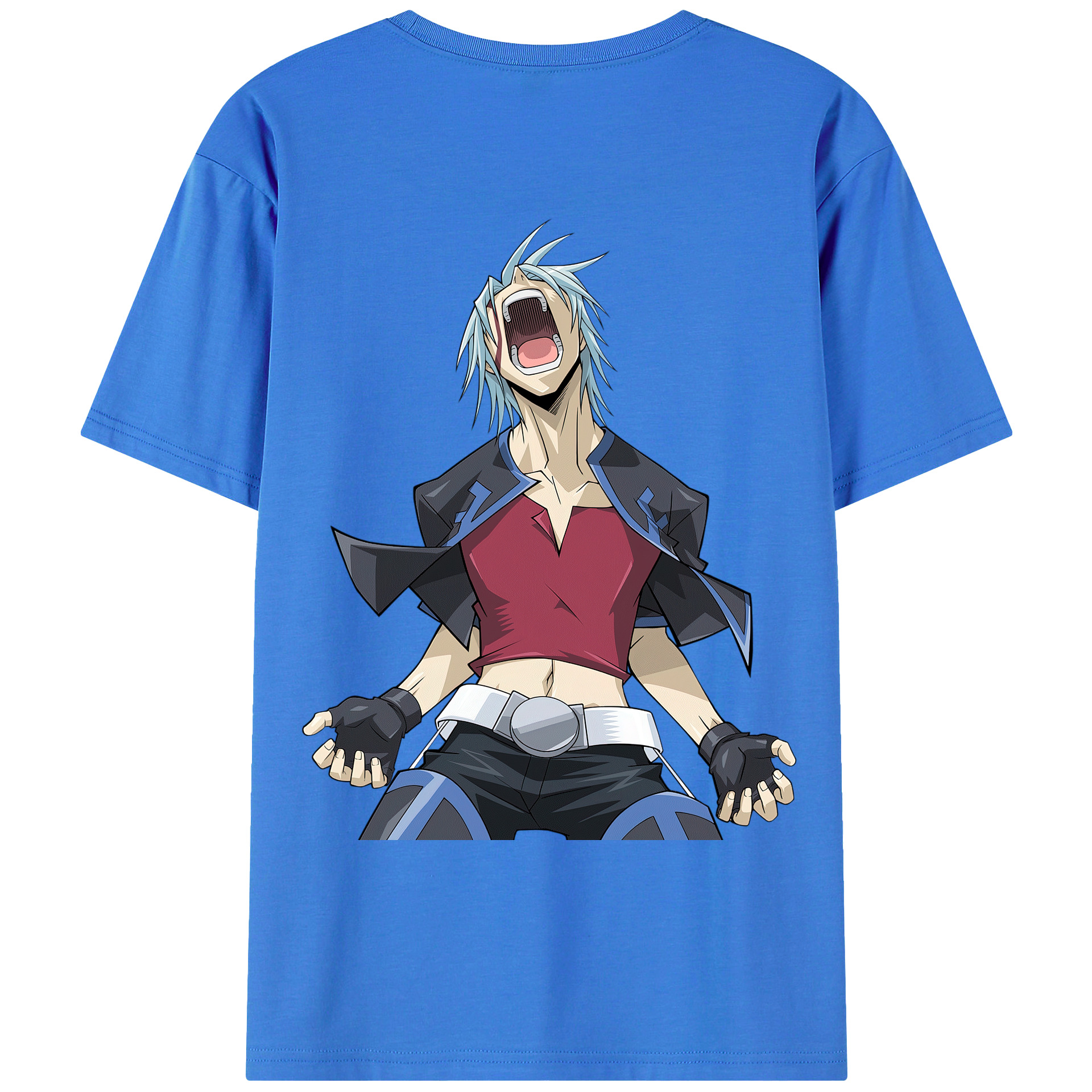 （画像用） 遊☆戯☆王 Yu-Gi-Oh! 綿100％ メンズ半袖Tシャツ（バックプリント） 通気性