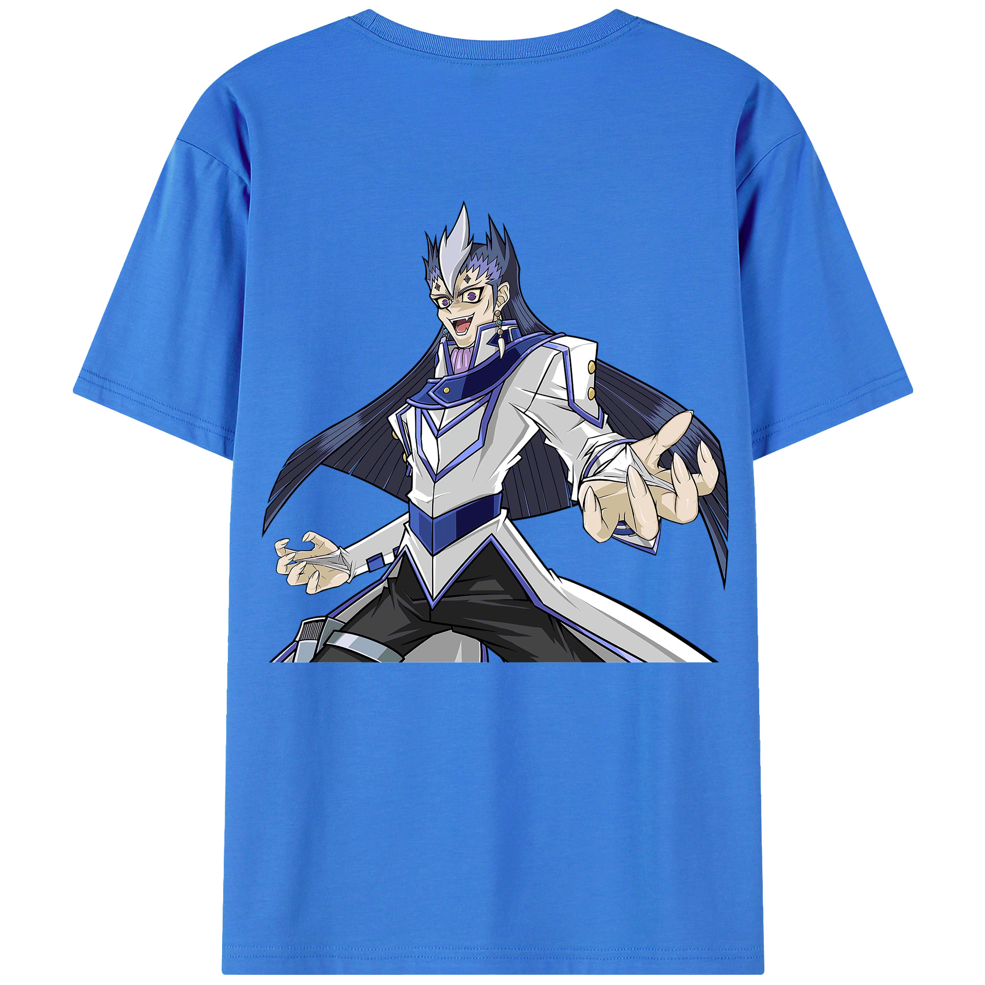 （画像用） 遊☆戯☆王 Yu-Gi-Oh! 綿100％ メンズ半袖Tシャツ（バックプリント） 通気性