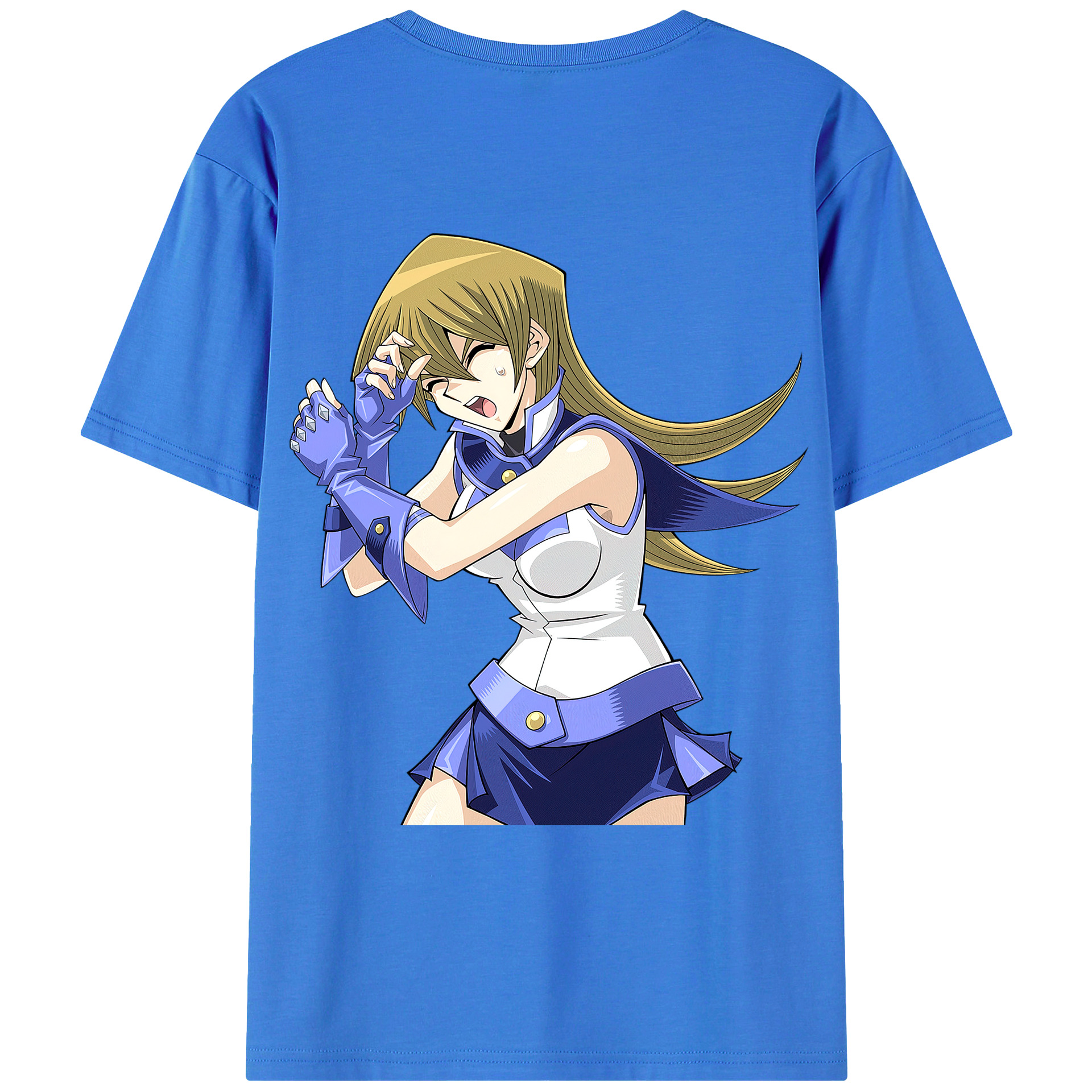 （画像用） 遊☆戯☆王 Yu-Gi-Oh! 綿100％ メンズ半袖Tシャツ（バックプリント） 通気性