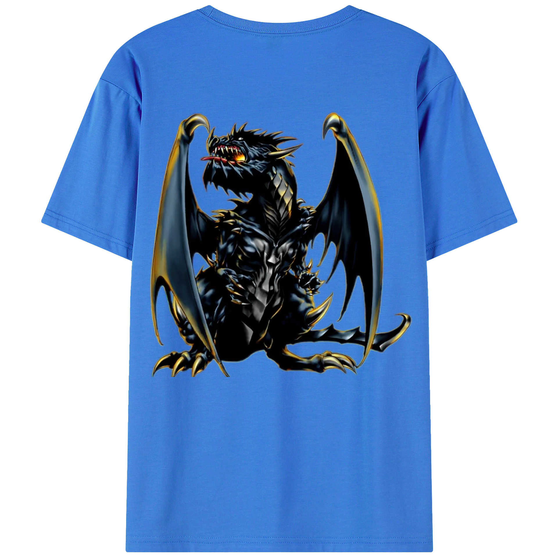 （画像用） 遊☆戯☆王 Yu-Gi-Oh! 綿100％ メンズ半袖Tシャツ（バックプリント） 通気性