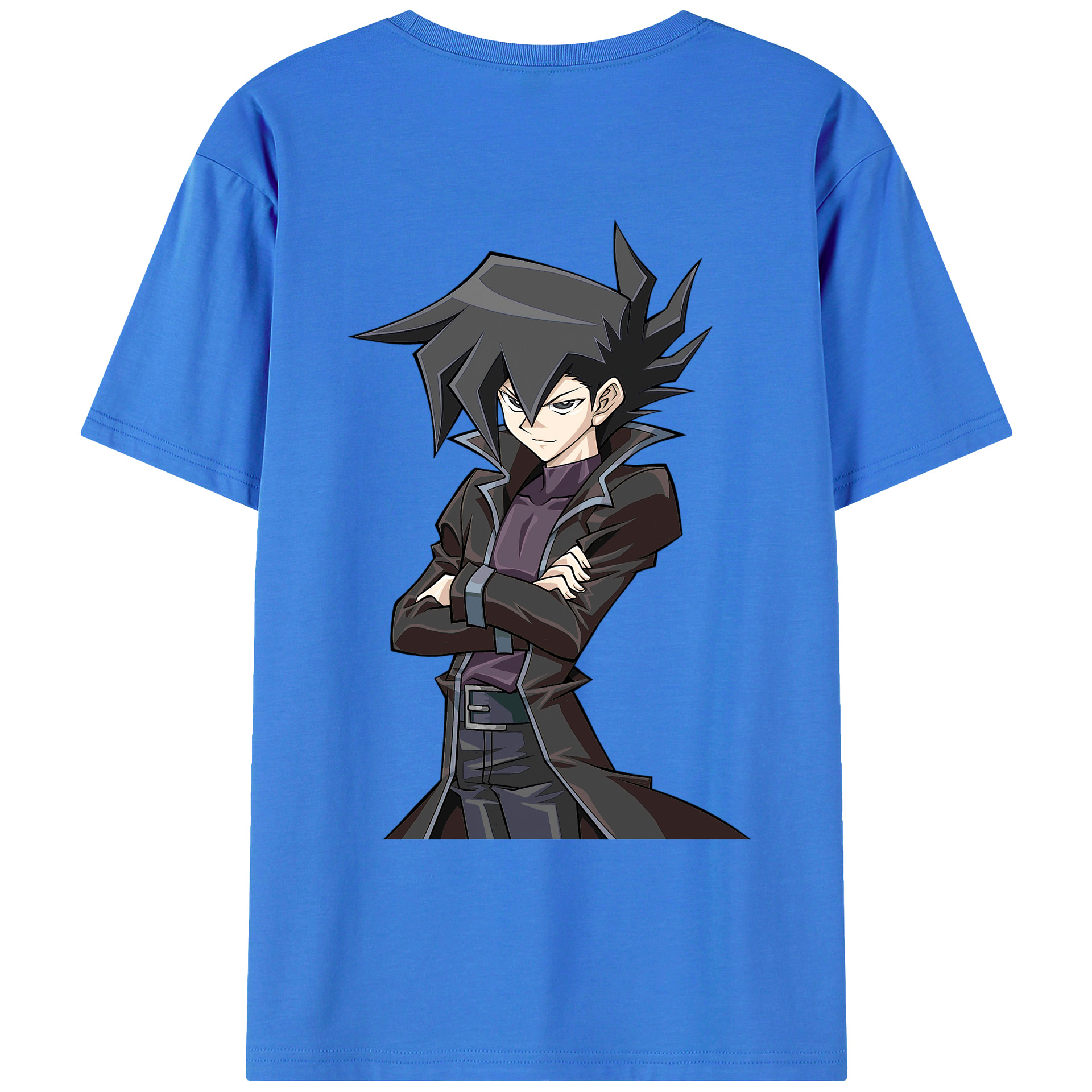 （画像用） 遊☆戯☆王 Yu-Gi-Oh! 綿100％ メンズ半袖Tシャツ（バックプリント） 通気性