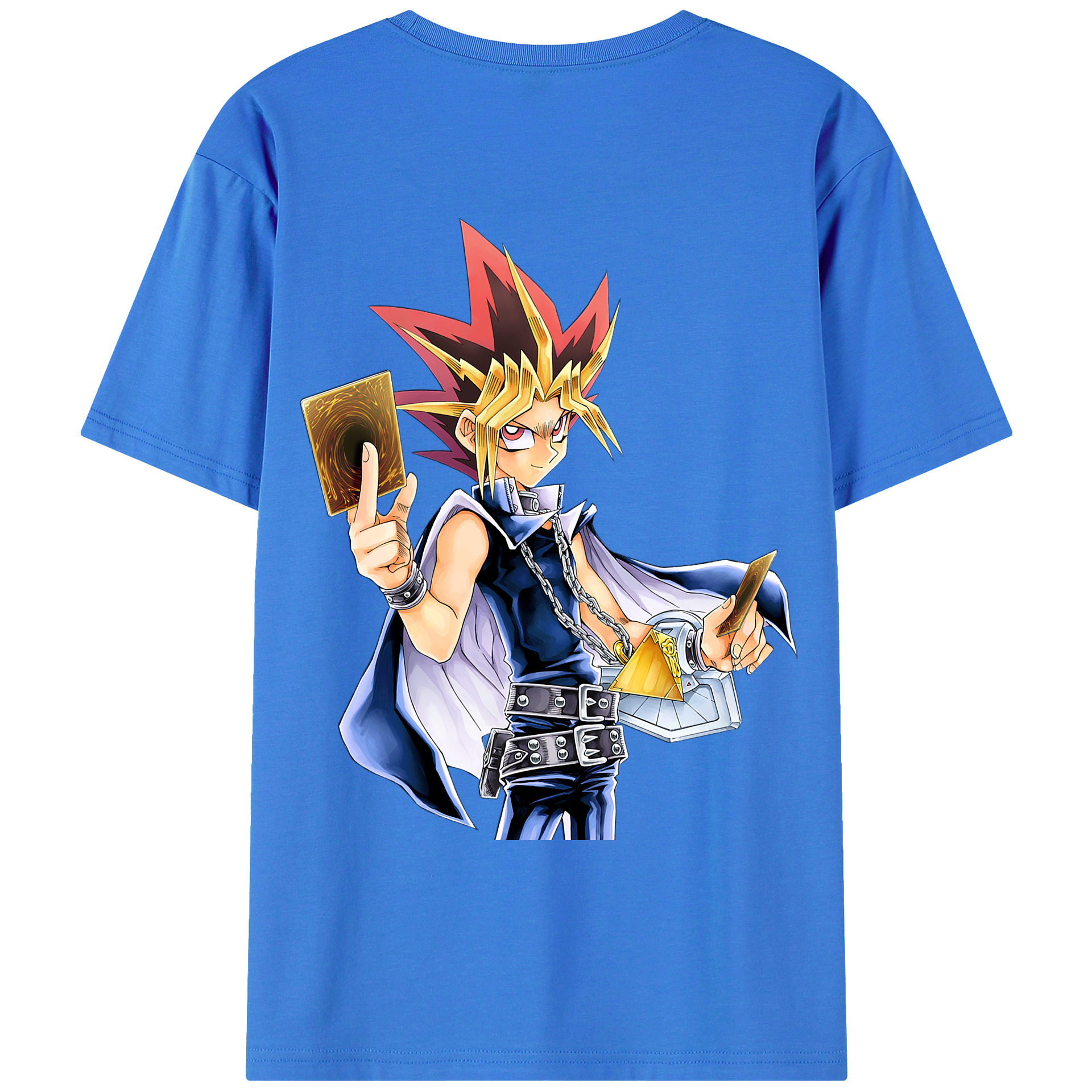（画像用） 遊☆戯☆王 Yu-Gi-Oh! 綿100％ メンズ半袖Tシャツ（バックプリント） 通気性