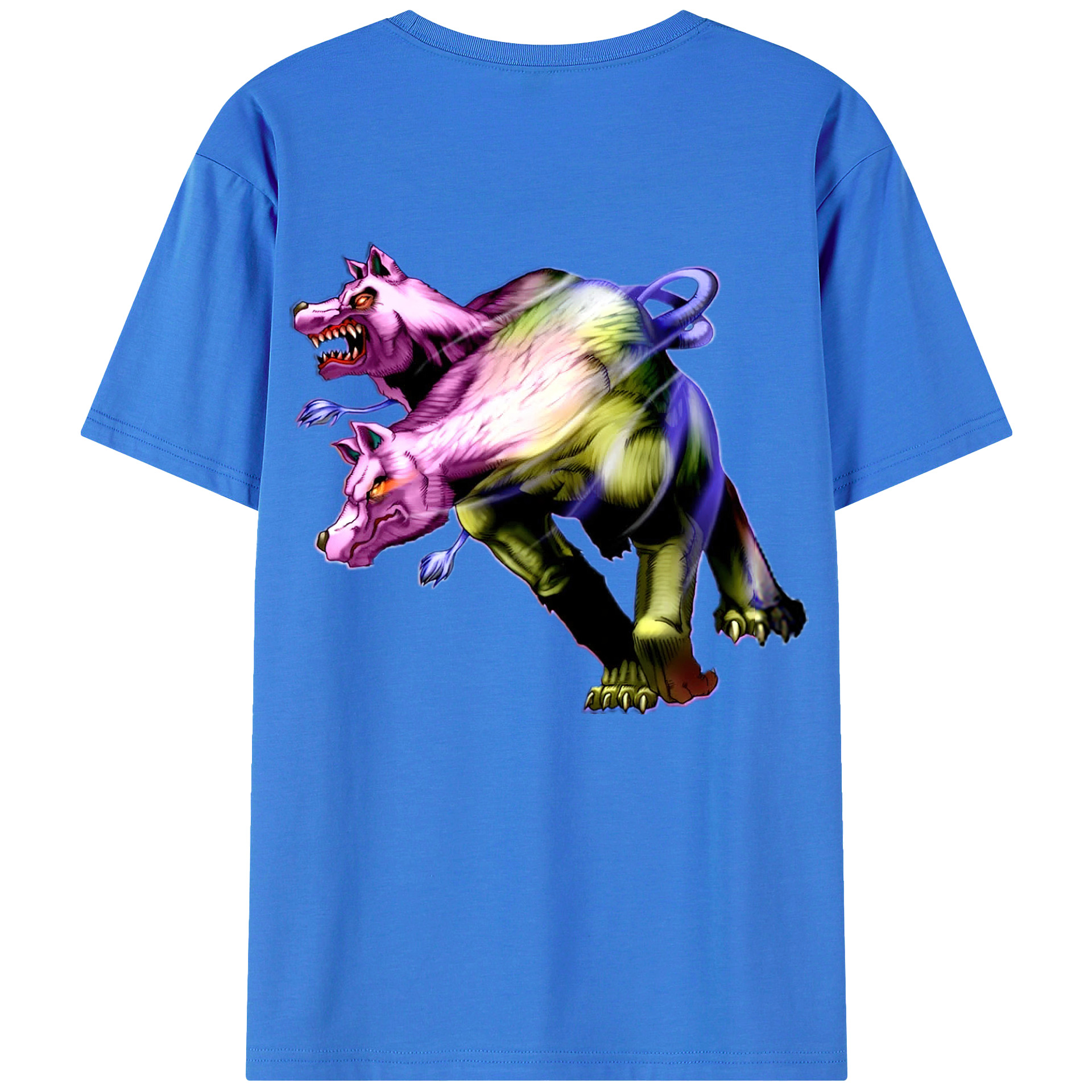 （画像用） 遊☆戯☆王 Yu-Gi-Oh! 綿100％ メンズ半袖Tシャツ（バックプリント） 通気性