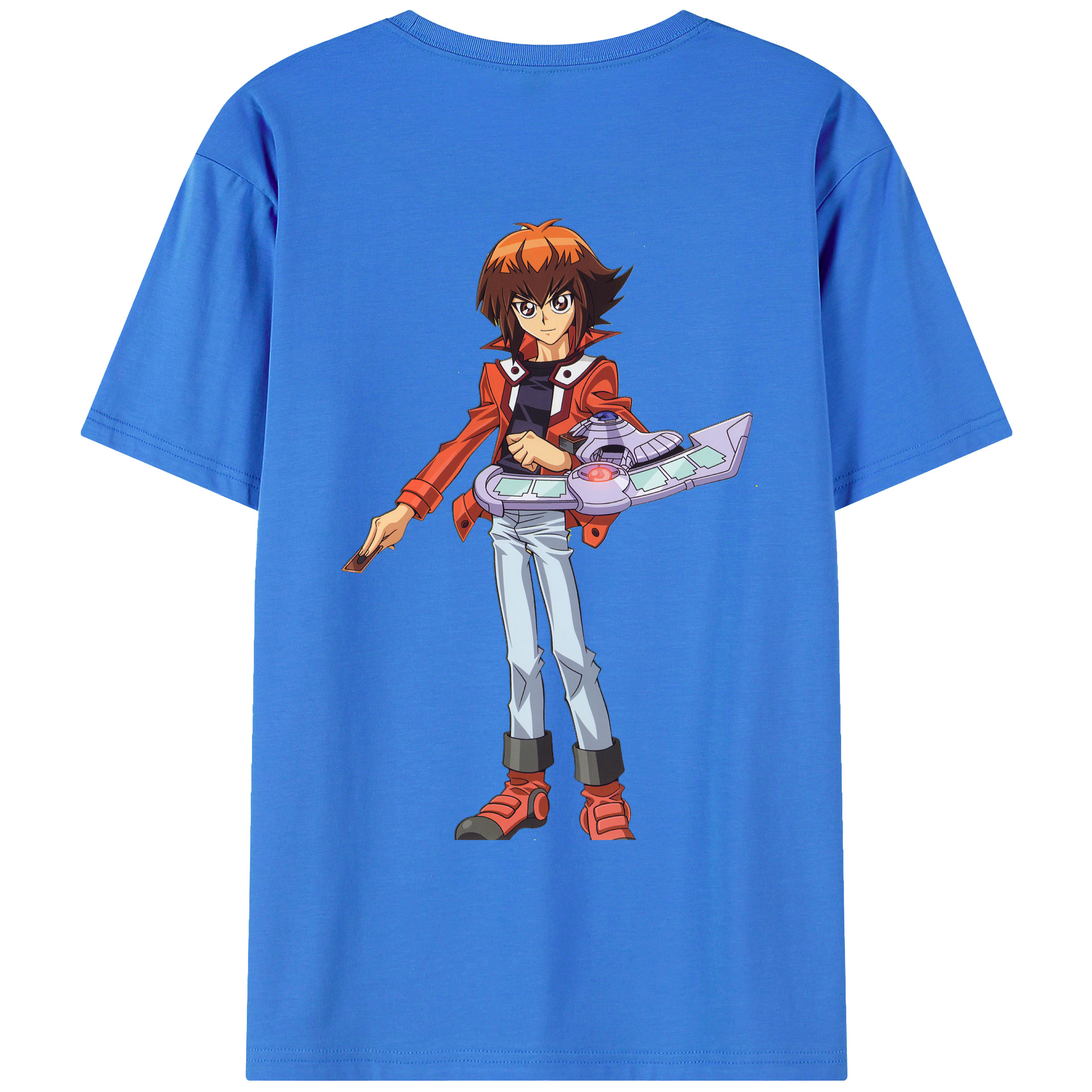 （画像用） 遊☆戯☆王 Yu-Gi-Oh! 綿100％ メンズ半袖Tシャツ（バックプリント） 通気性