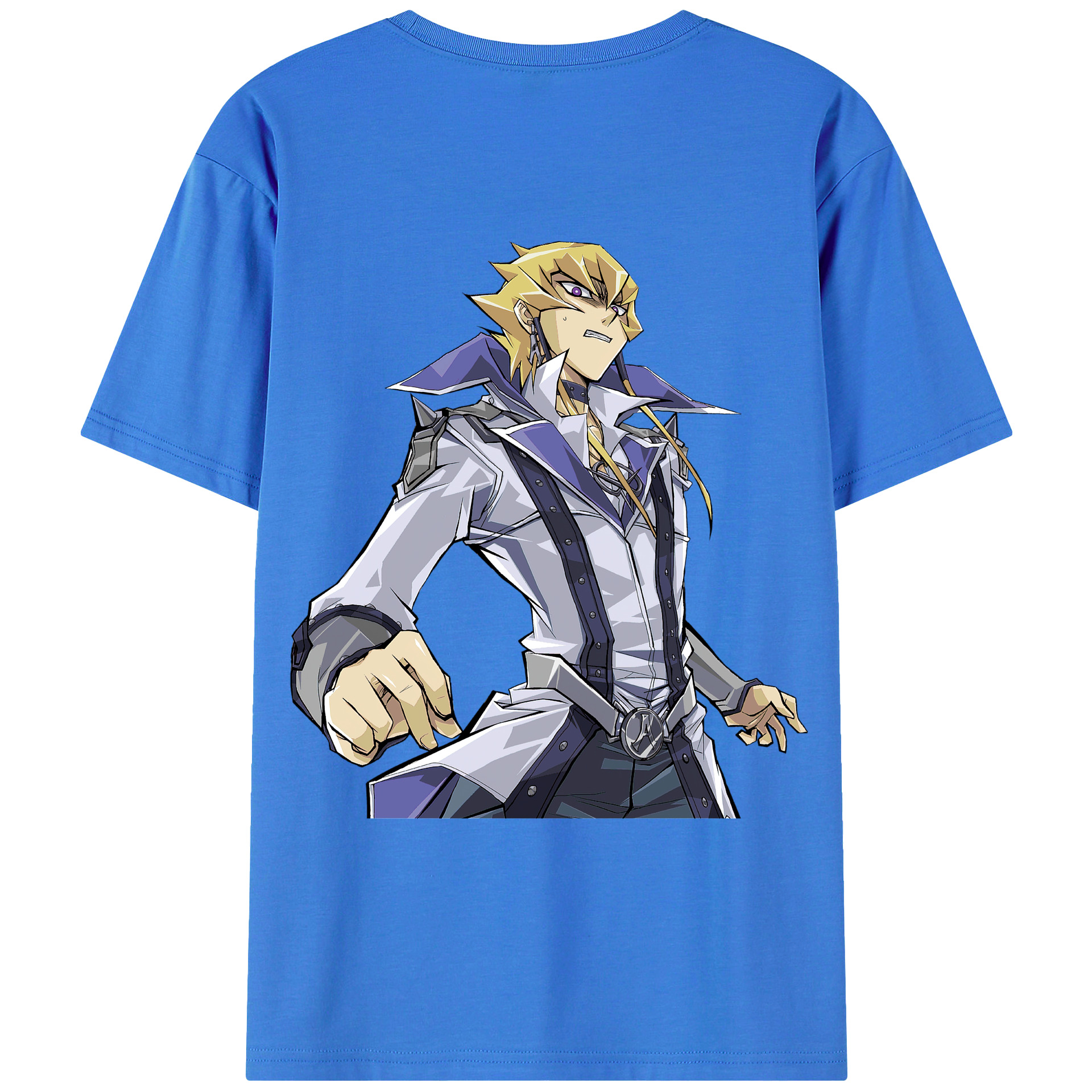（画像用） 遊☆戯☆王 Yu-Gi-Oh! 綿100％ メンズ半袖Tシャツ（バックプリント） 通気性