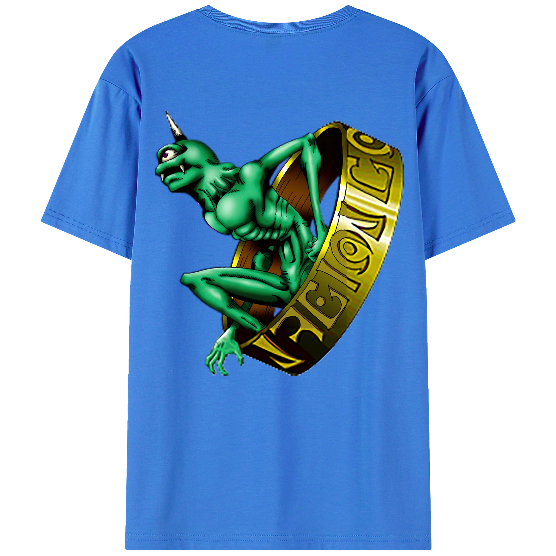 （画像用） 遊☆戯☆王 Yu-Gi-Oh! 綿100％ メンズ半袖Tシャツ（バックプリント） 通気性