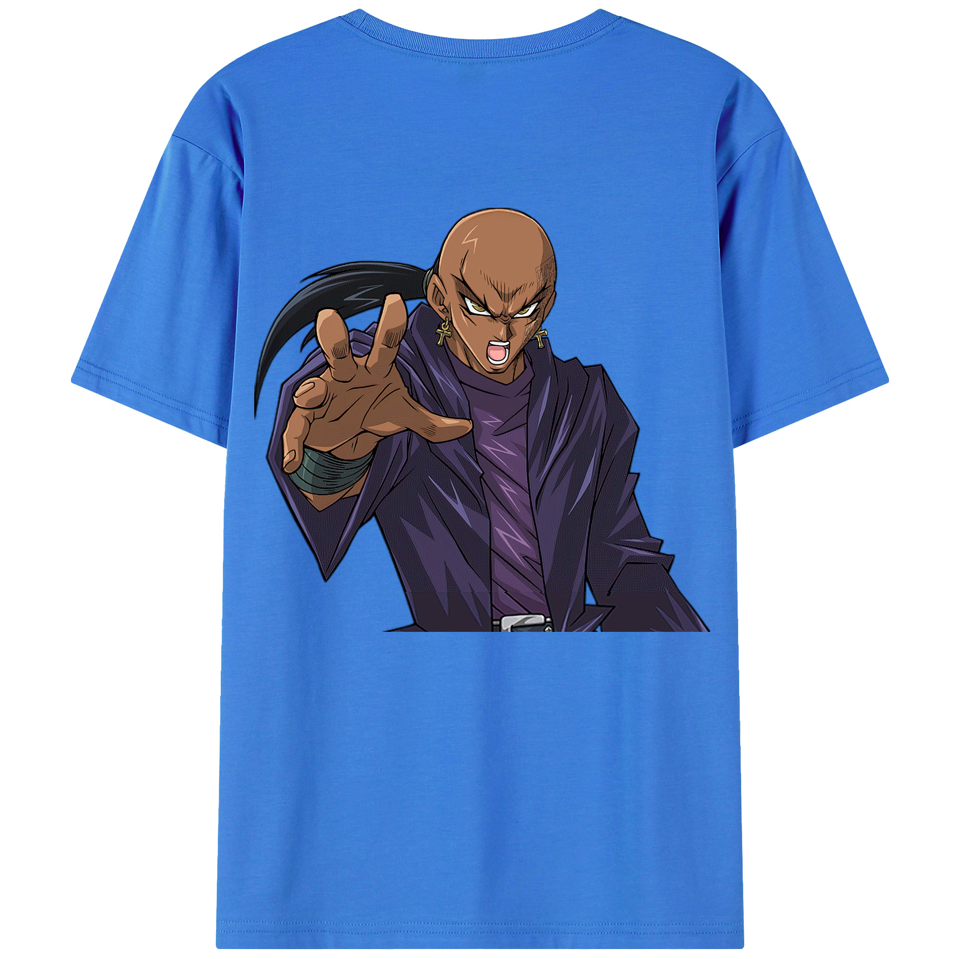 （画像用） 遊☆戯☆王 Yu-Gi-Oh! 綿100％ メンズ半袖Tシャツ（バックプリント） 通気性