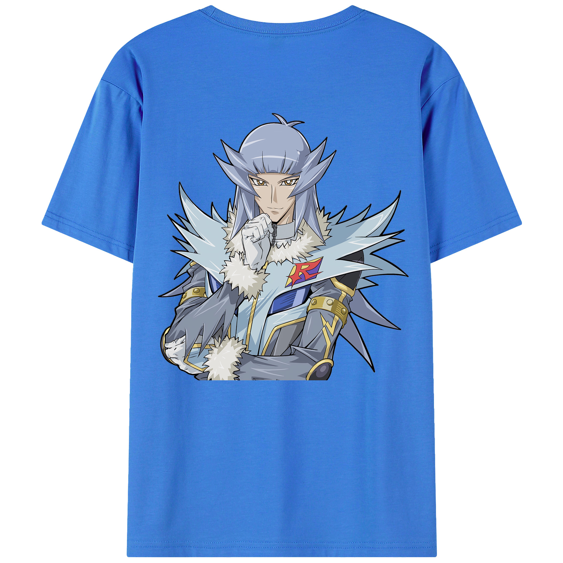 （画像用） 遊☆戯☆王 Yu-Gi-Oh! 綿100％ メンズ半袖Tシャツ（バックプリント） 通気性