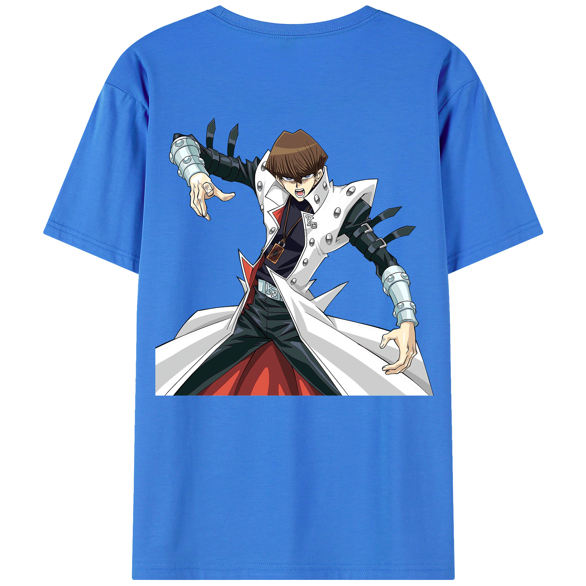 （画像用） 遊☆戯☆王 Yu-Gi-Oh! 綿100％ メンズ半袖Tシャツ（バックプリント） 通気性
