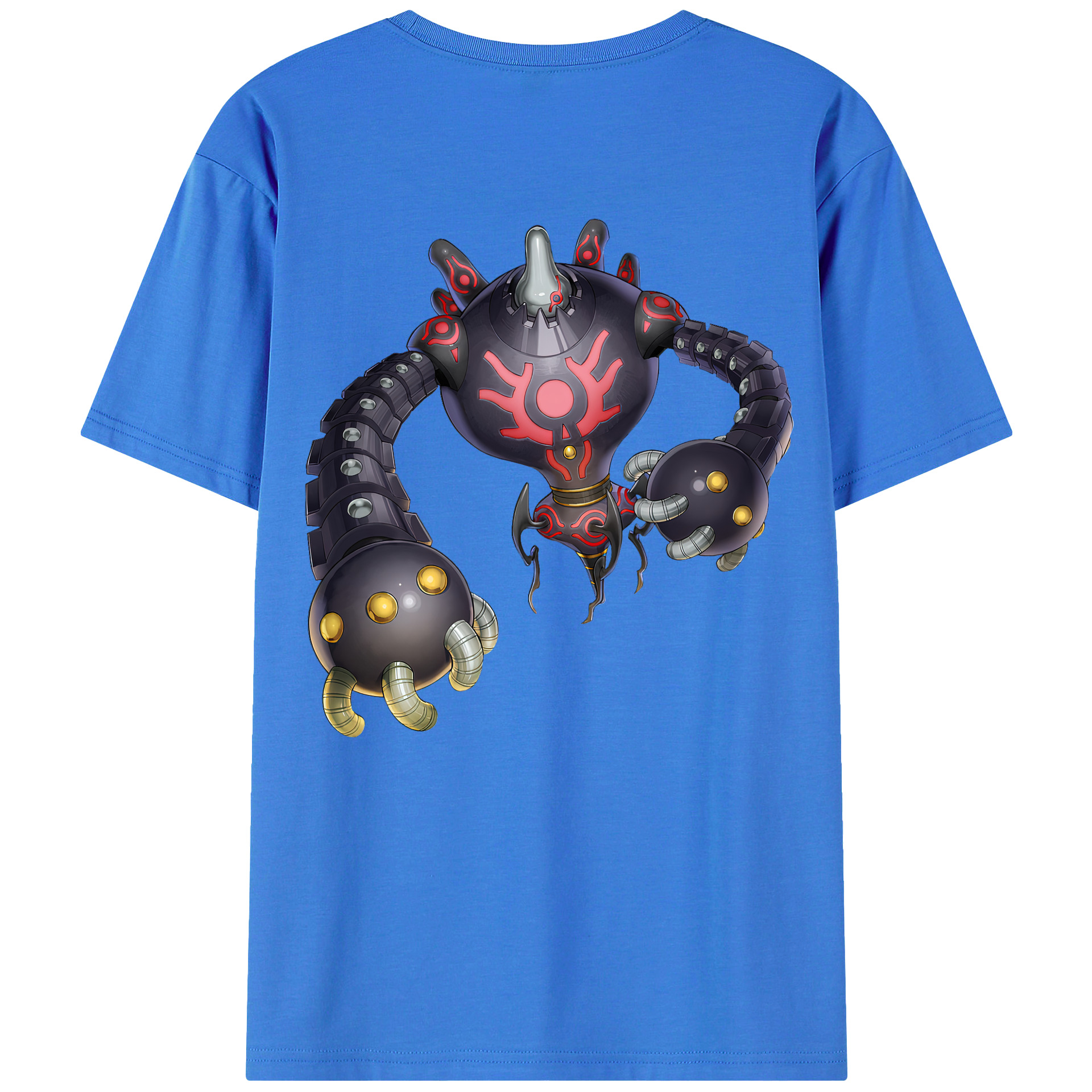 （画像用） 遊☆戯☆王 Yu-Gi-Oh! 綿100％ メンズ半袖Tシャツ（バックプリント） 通気性