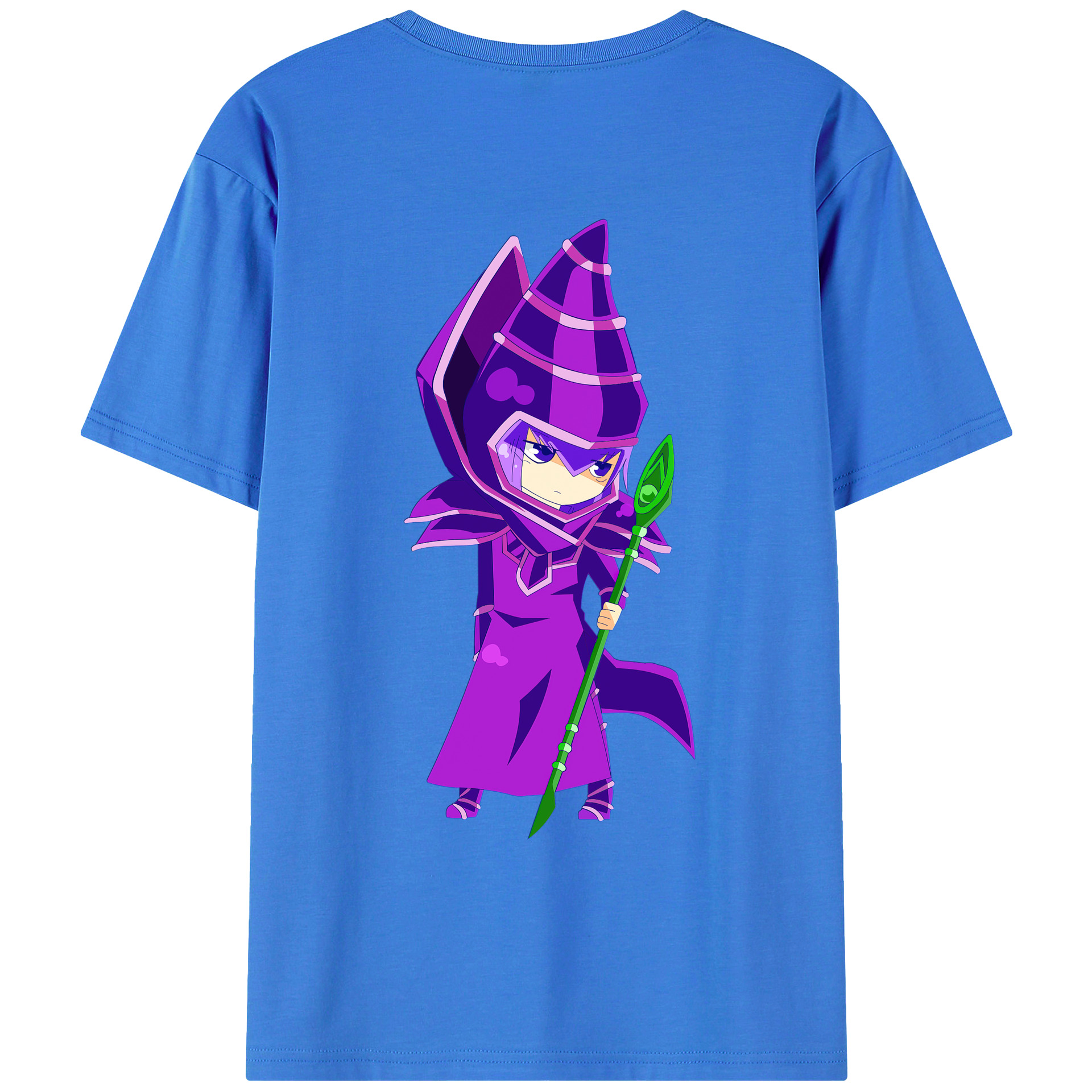 （画像用） 遊☆戯☆王 Yu-Gi-Oh! 綿100％ メンズ半袖Tシャツ（バックプリント） 通気性